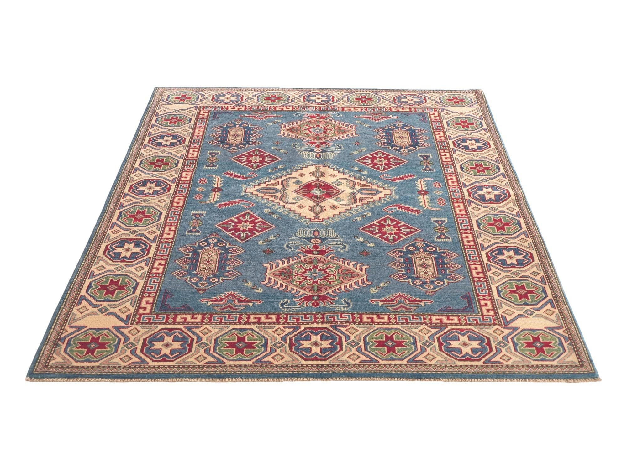 Detail image 5 of 12: 4' 11 x 6' 11 Hand Knotted Kazak Rug