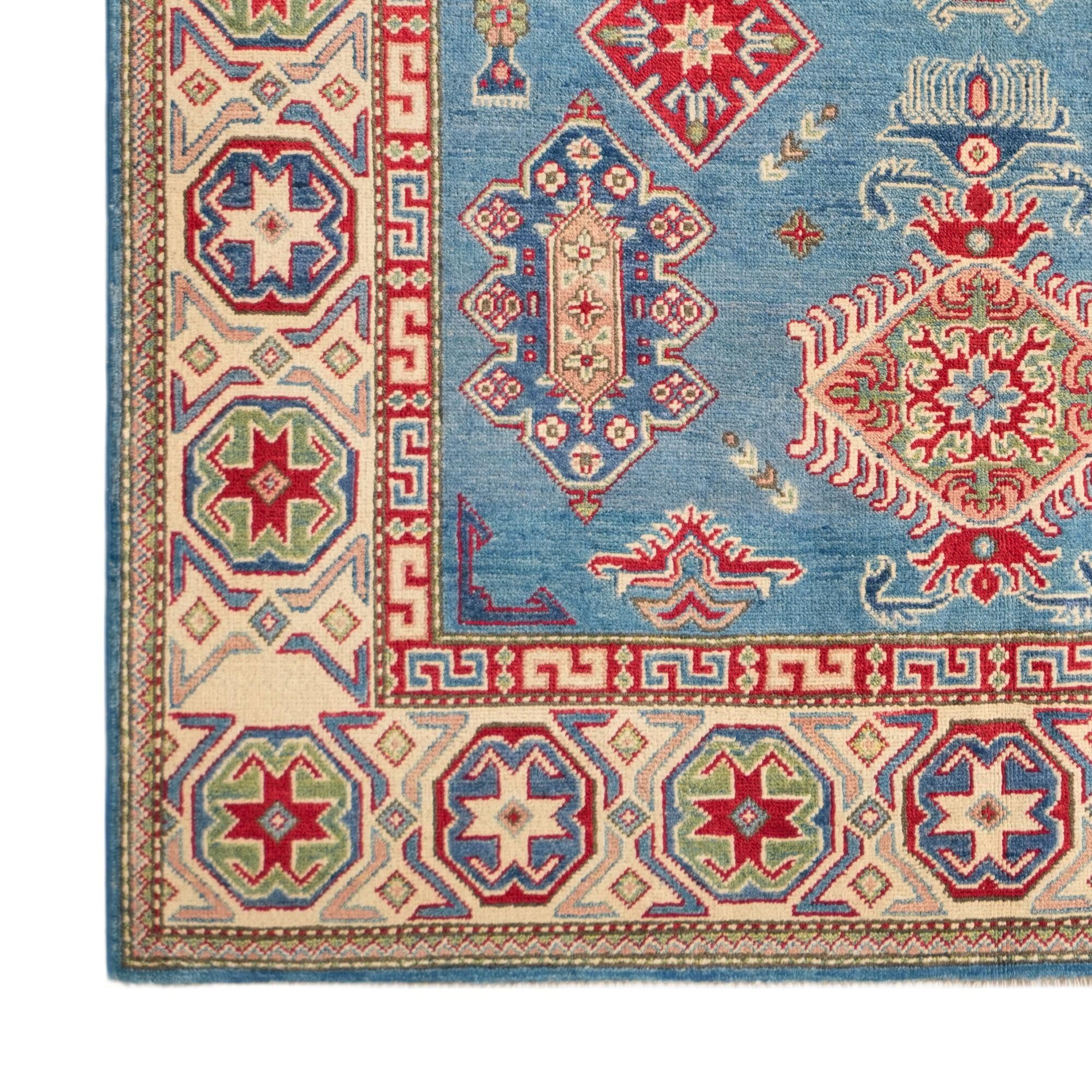 Detail image 7 of 12: 4' 11 x 6' 11 Hand Knotted Kazak Rug