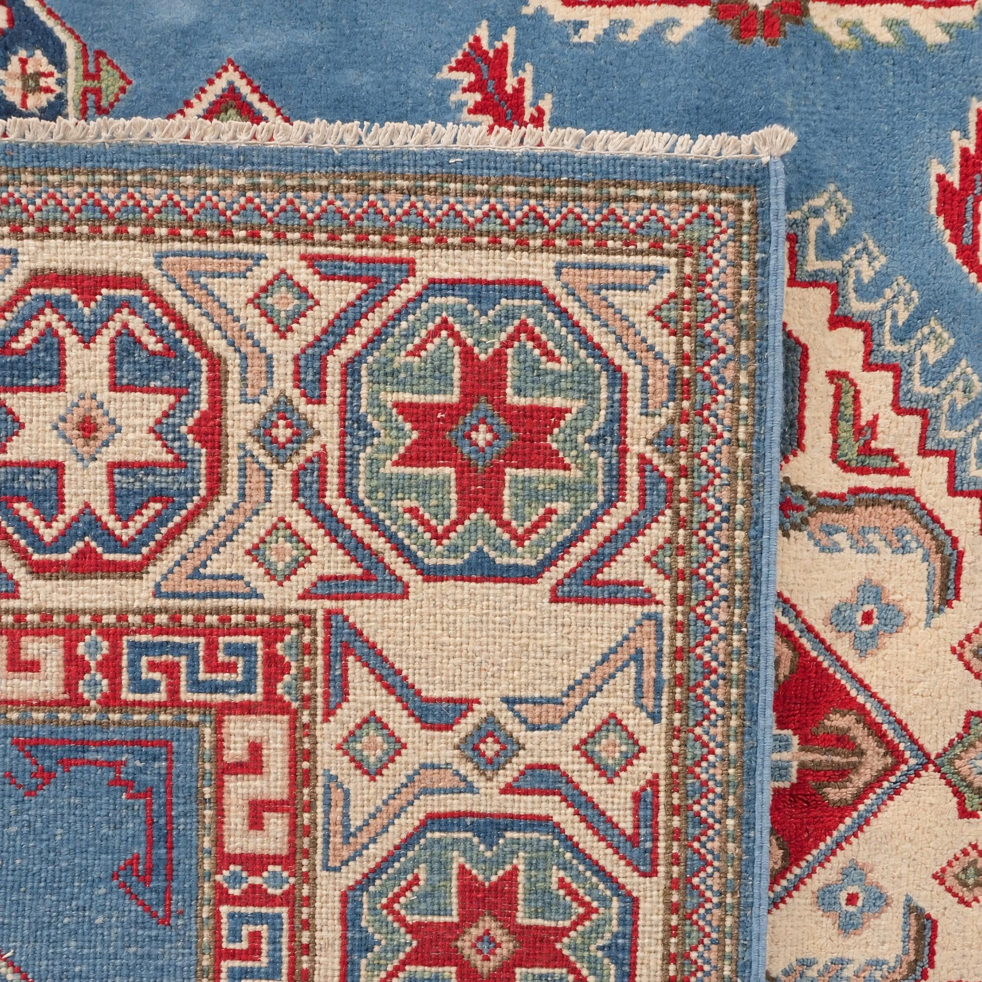 Detail image 12 of 12: 4' 11 x 6' 11 Hand Knotted Kazak Rug