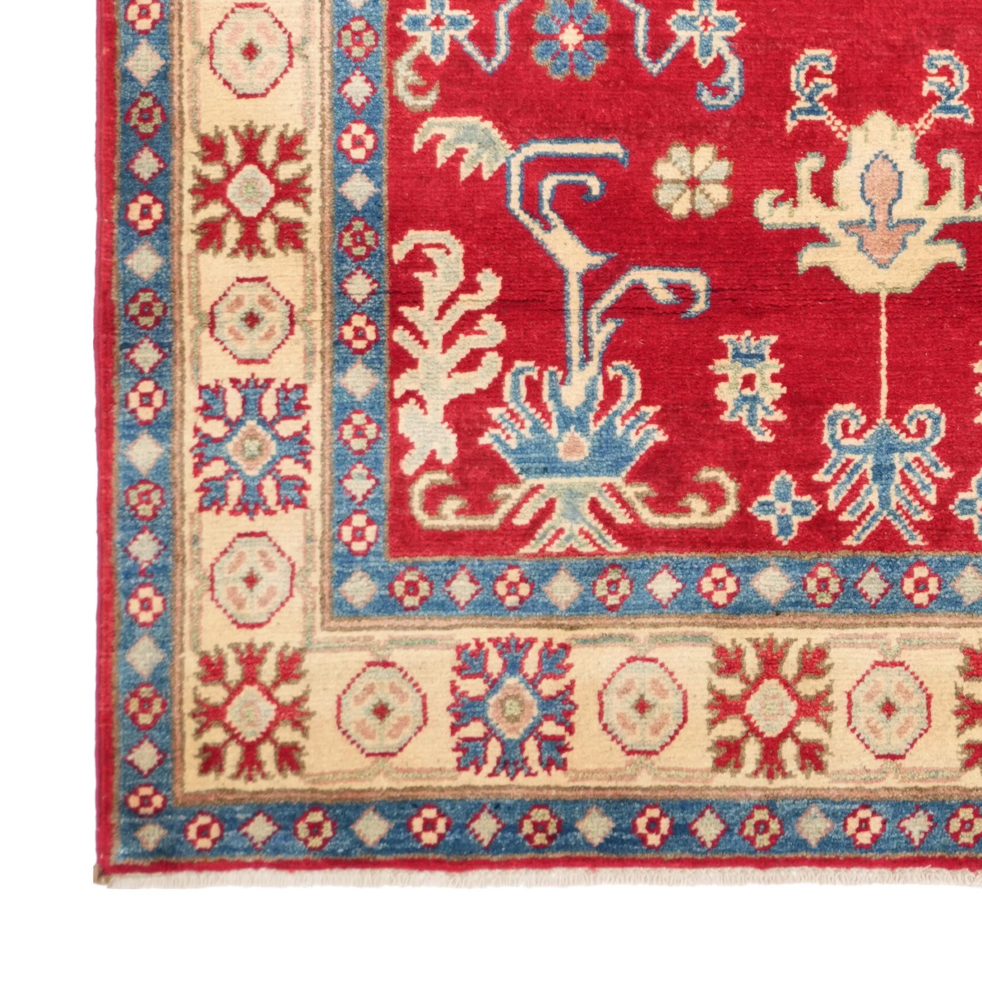 3' 11 x 6' 3 Hand Knotted Kazak Rug