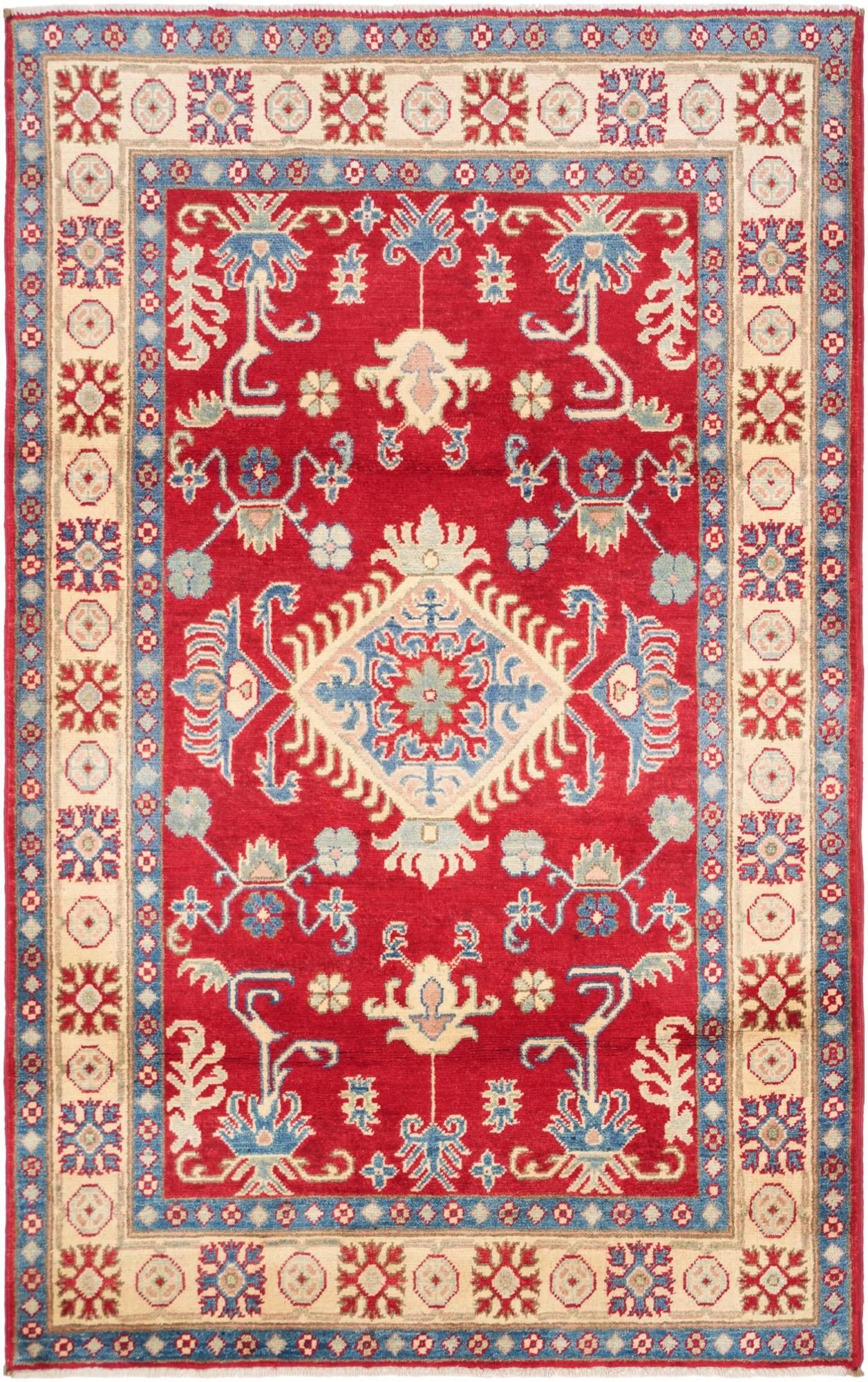 3' 11 x 6' 3 Hand Knotted Kazak Rug