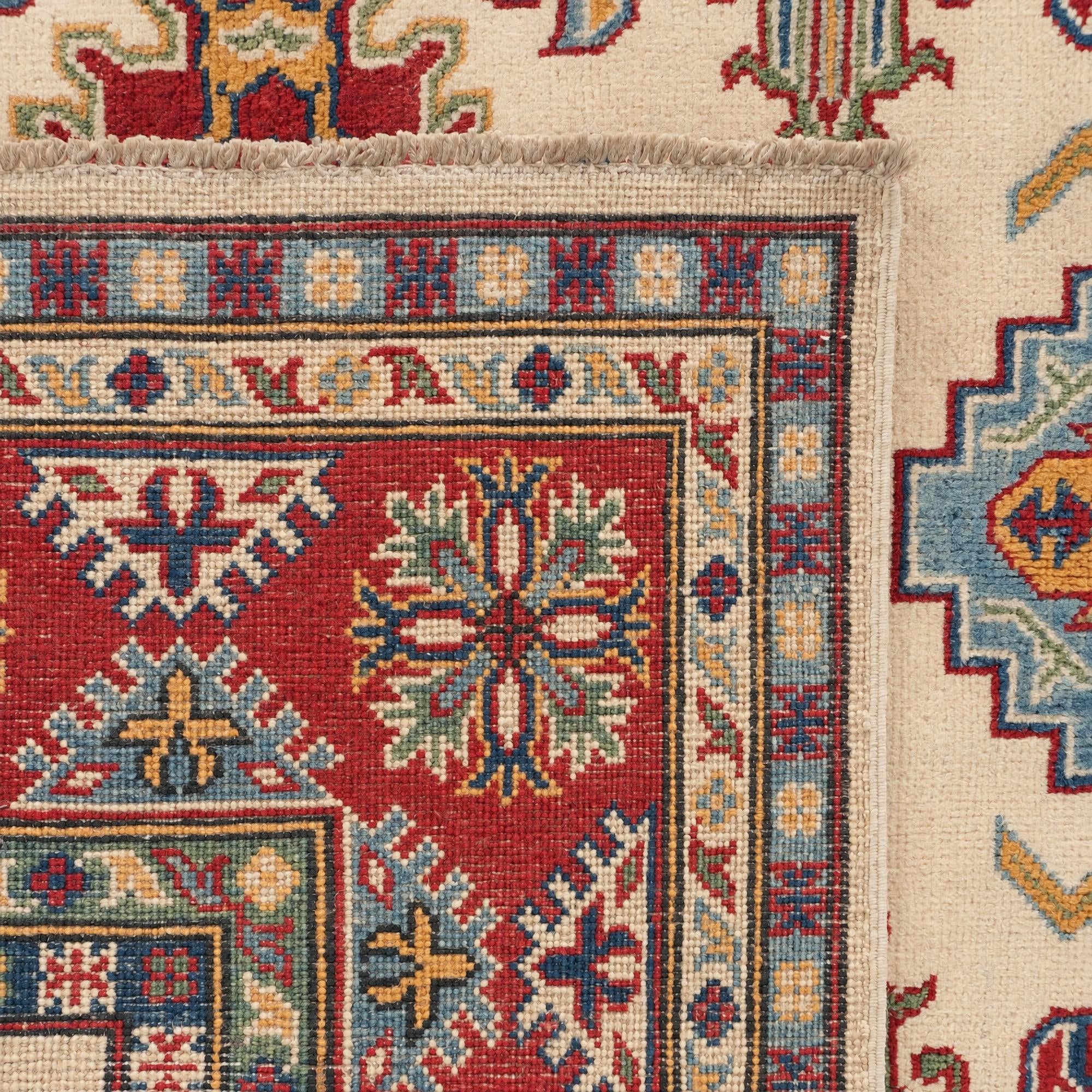 150cm x 215cm Hand Knotted Kazak Rug