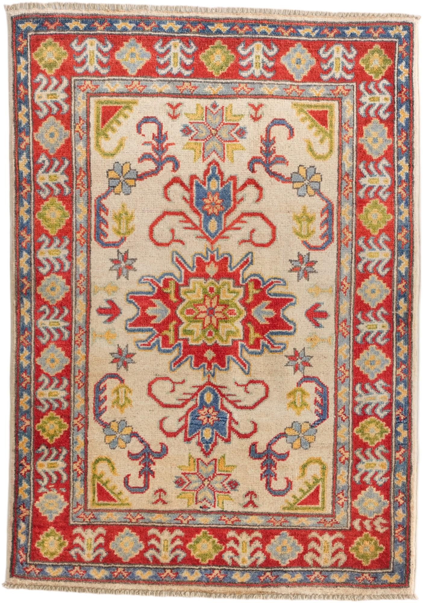 2' 8 x 3' 10 Hand Knotted Kazak Rug