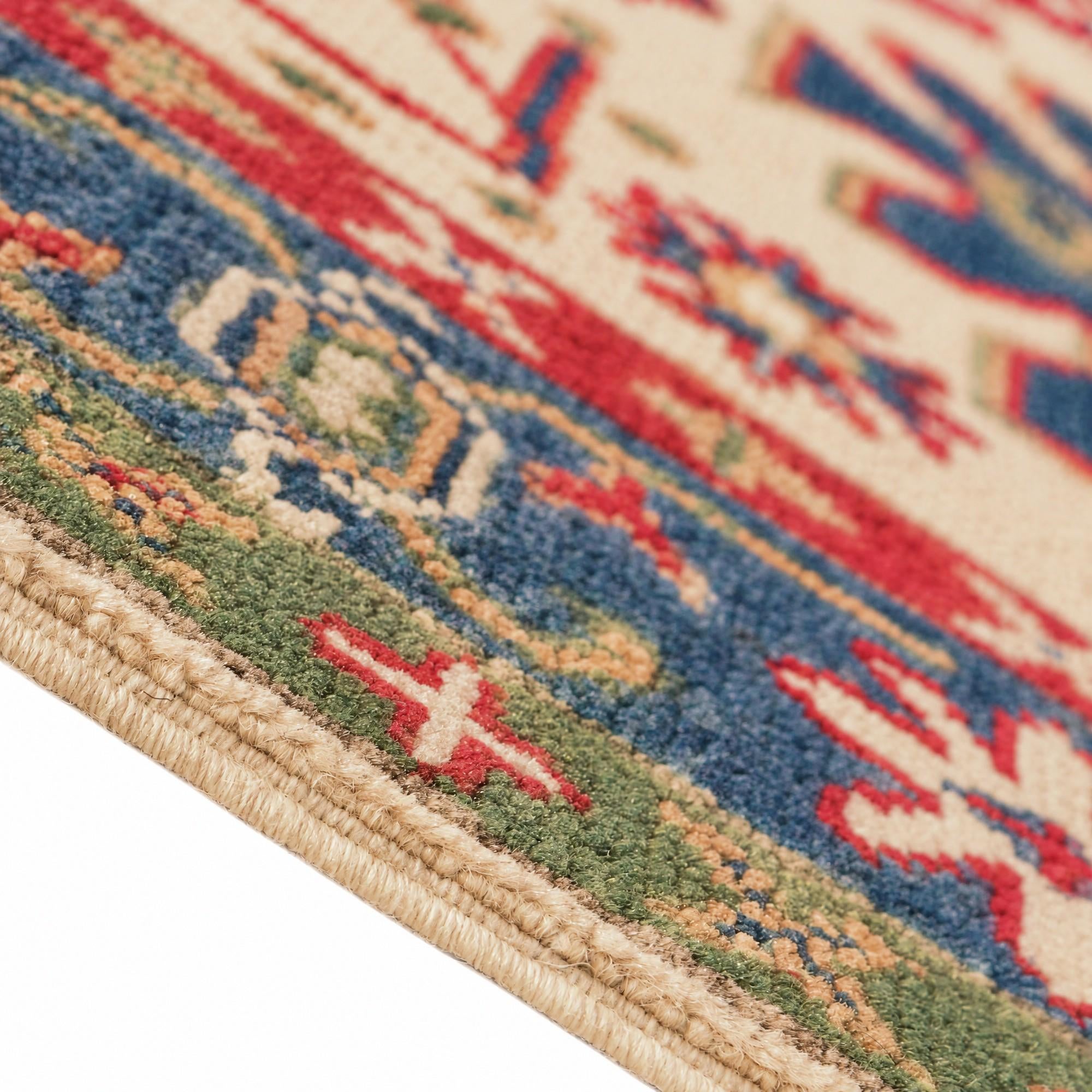 80cm x 125cm Hand Knotted Kazak Rug