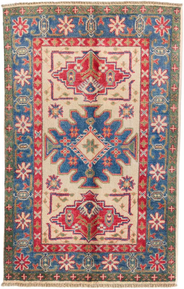 2' 7 x 4' Hand Knotted Kazak Rug
