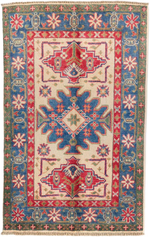 Detail image of 80cm x 125cm Hand Knotted Kazak Rug