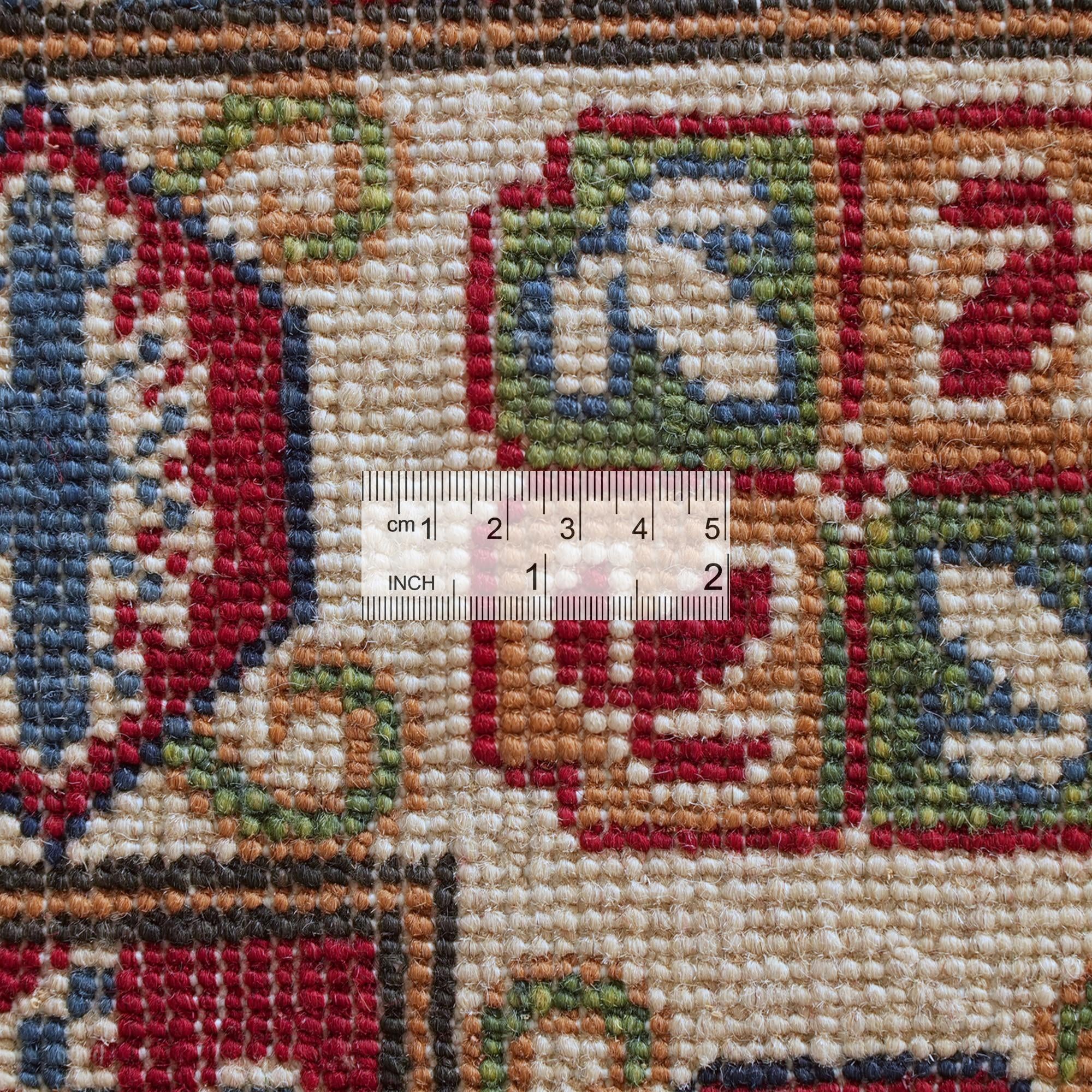 Detail image 9 of 10: 3' 11 x 6' 2 Hand Knotted Kazak Rug