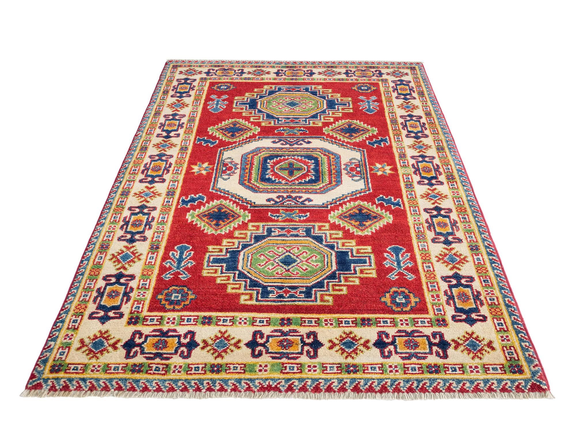 95cm x 155cm Hand Knotted Kazak Rug