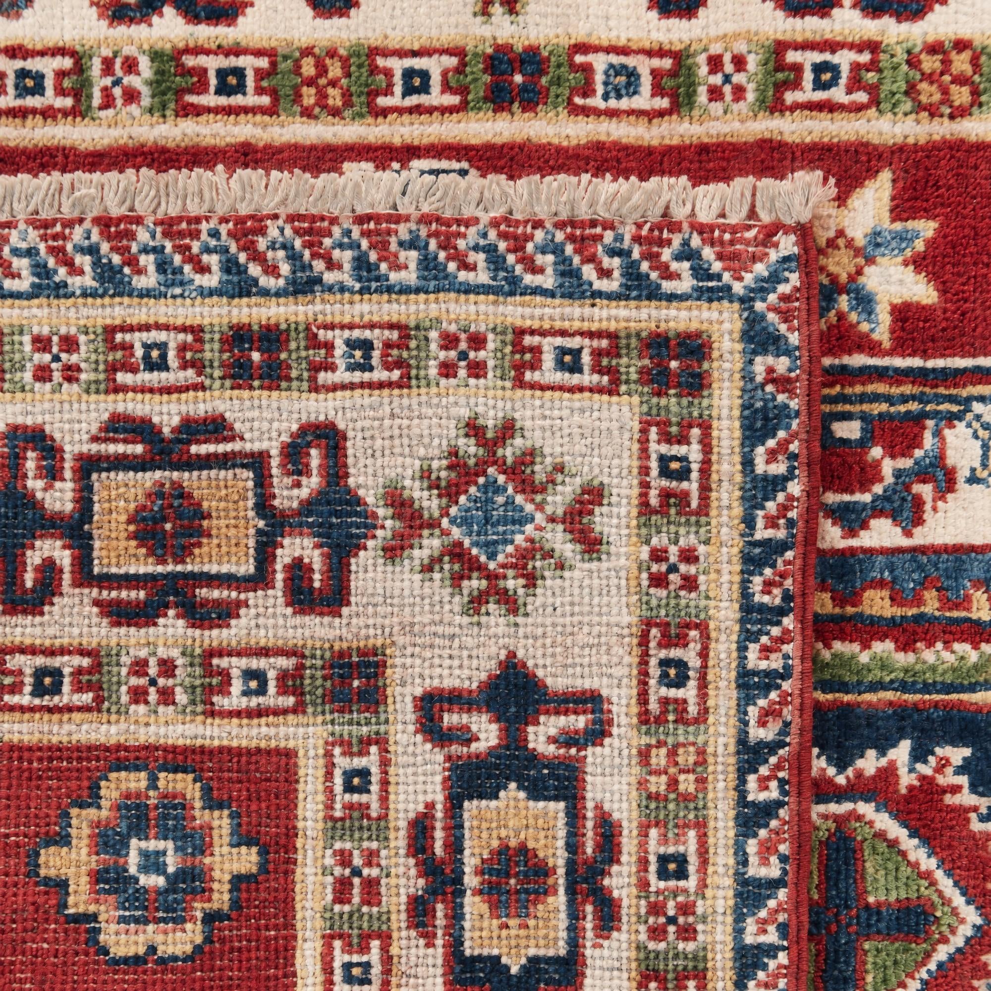 95cm x 155cm Hand Knotted Kazak Rug