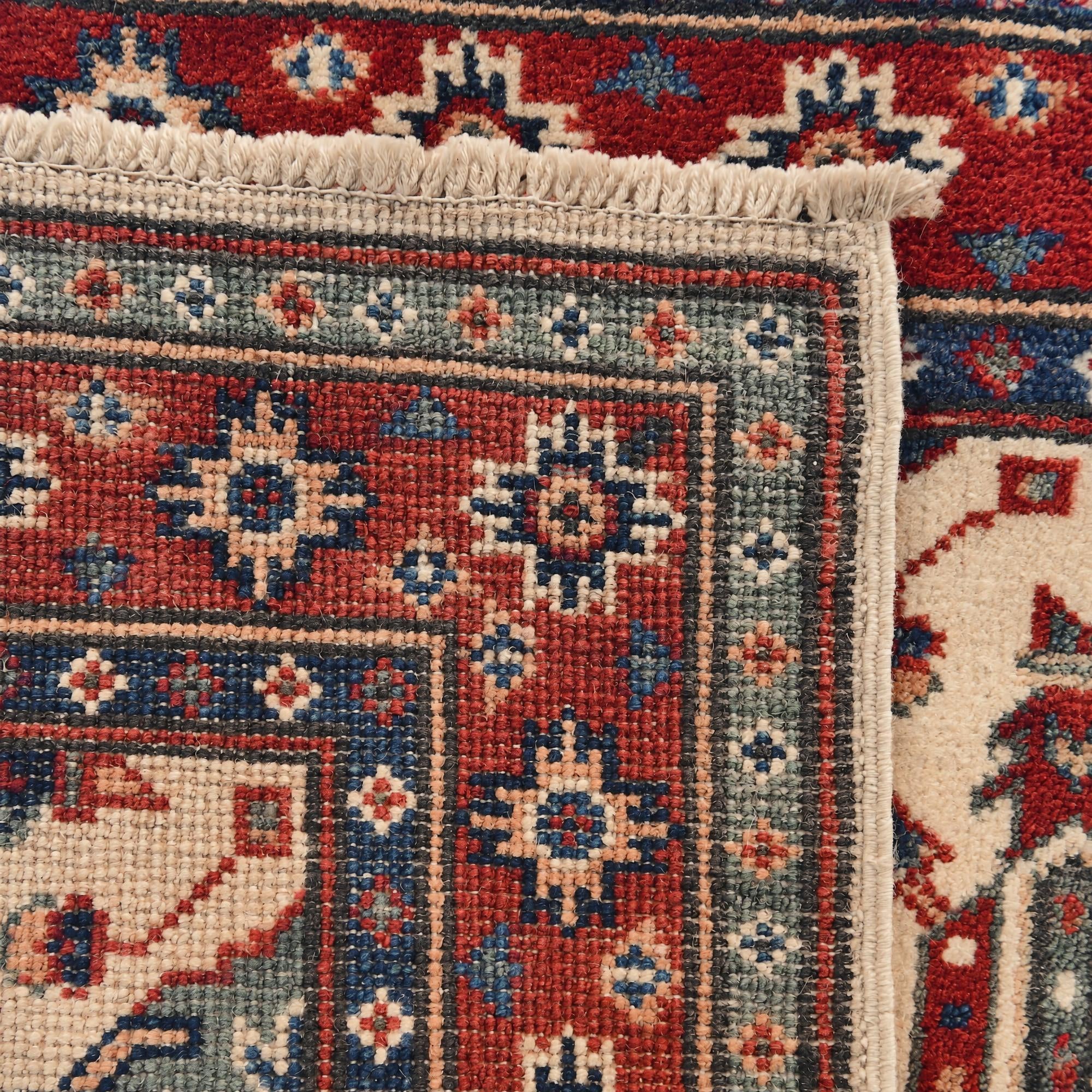 60cm x 90cm Hand Knotted Kazak Rug
