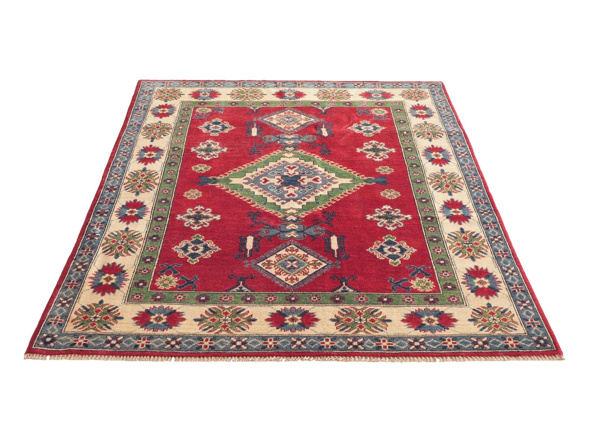 145cm x 195cm Hand Knotted Kazak Rug