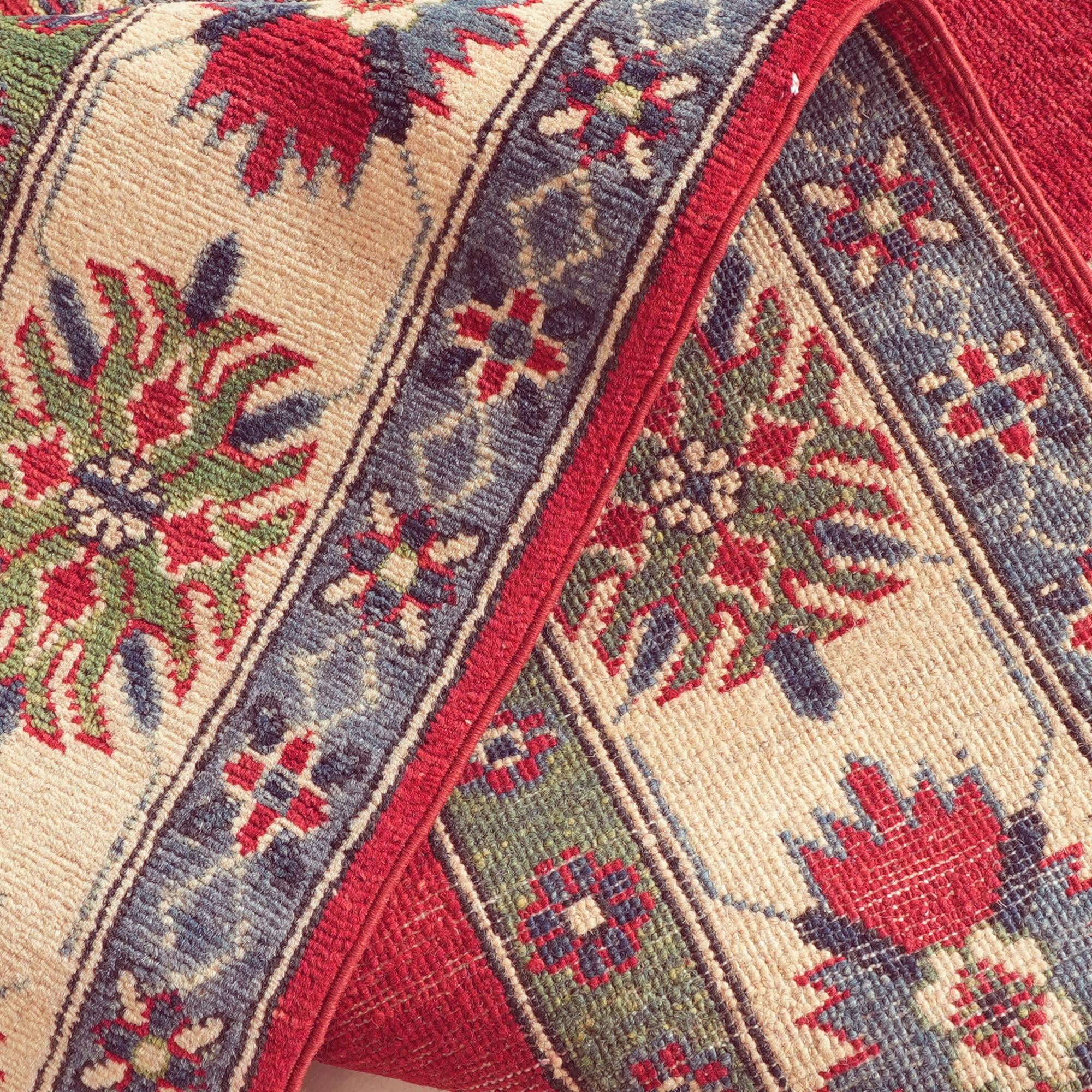 145cm x 195cm Hand Knotted Kazak Rug