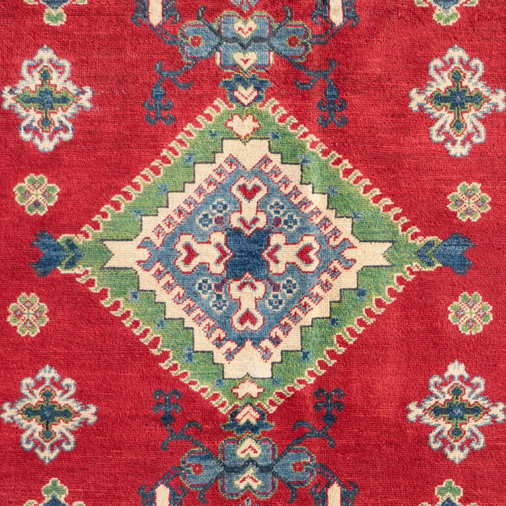 145cm x 195cm Hand Knotted Kazak Rug
