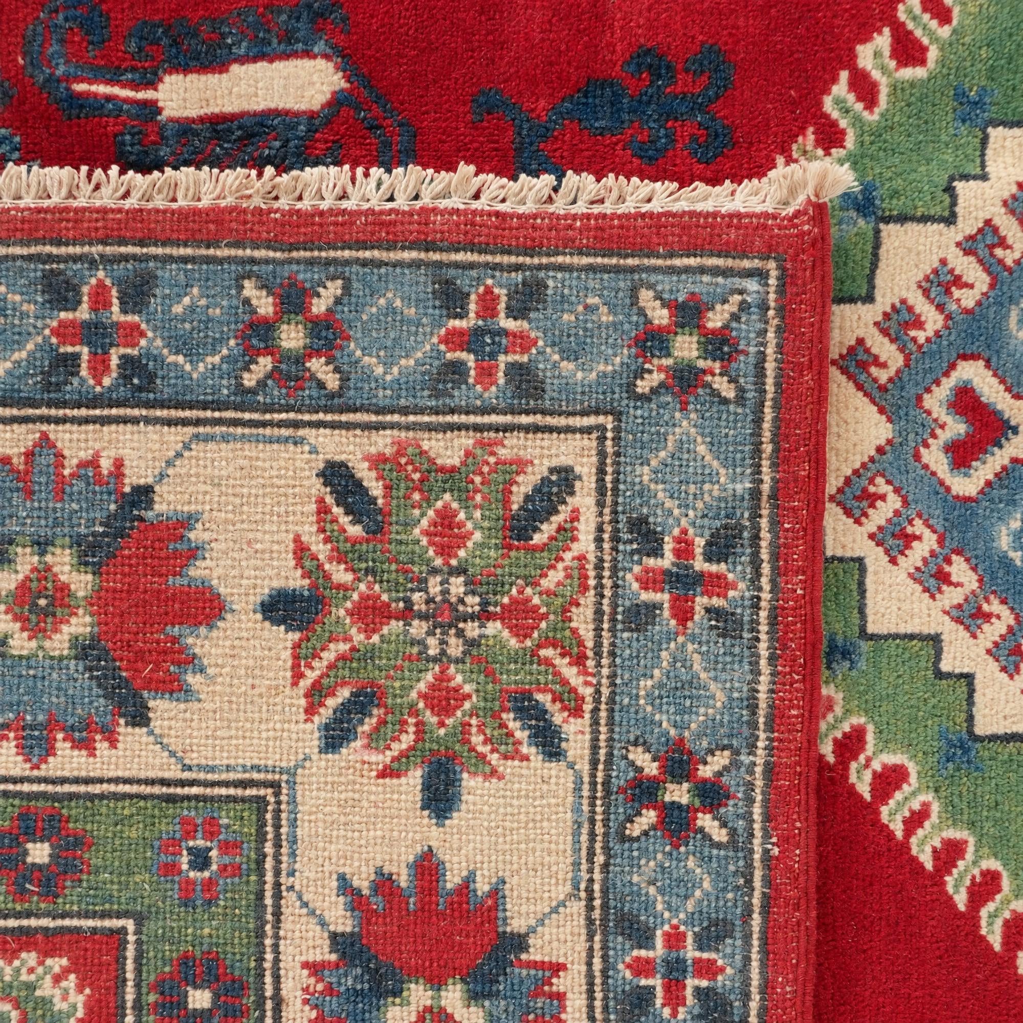 145cm x 195cm Hand Knotted Kazak Rug