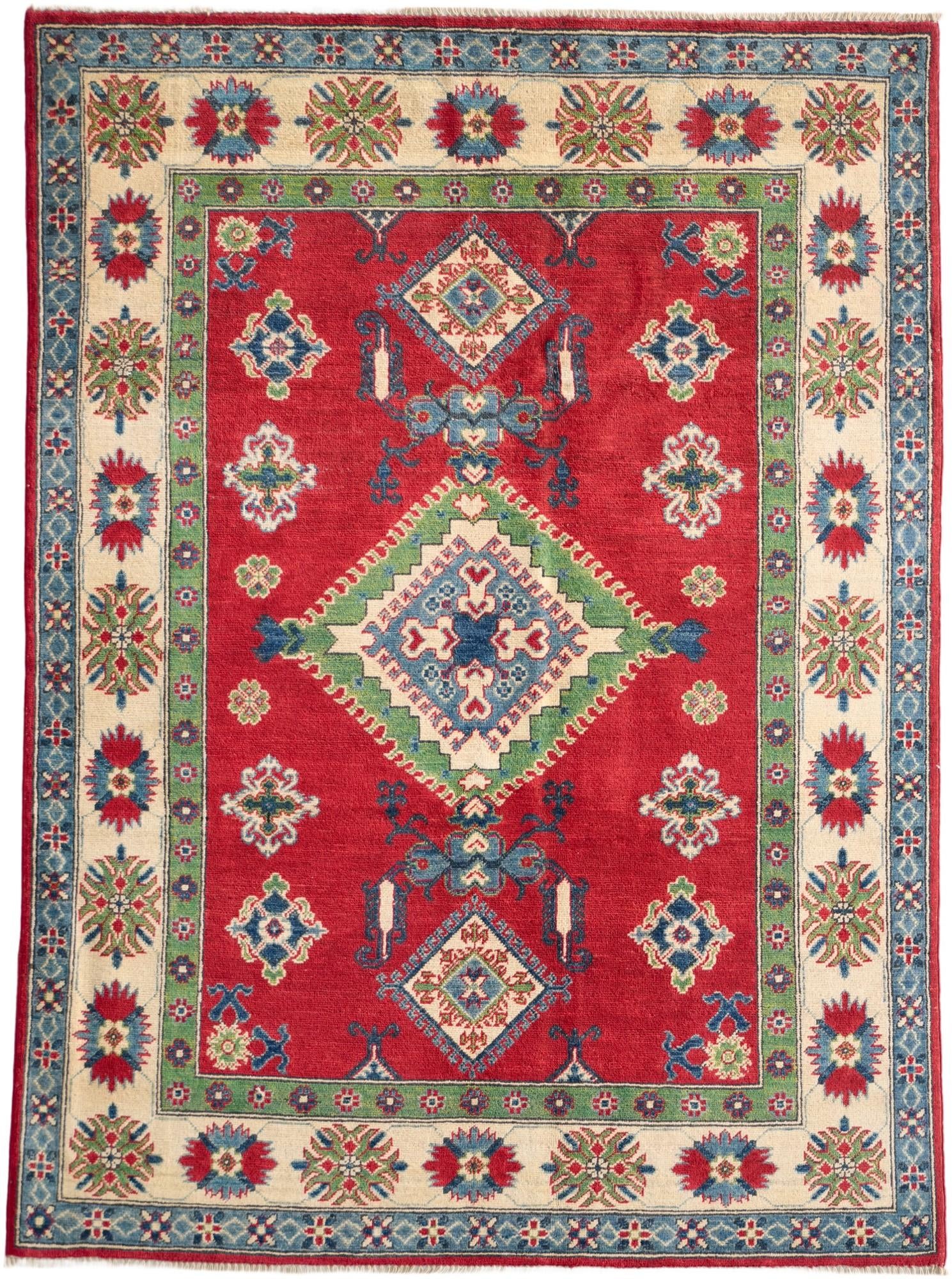 145cm x 195cm Hand Knotted Kazak Rug