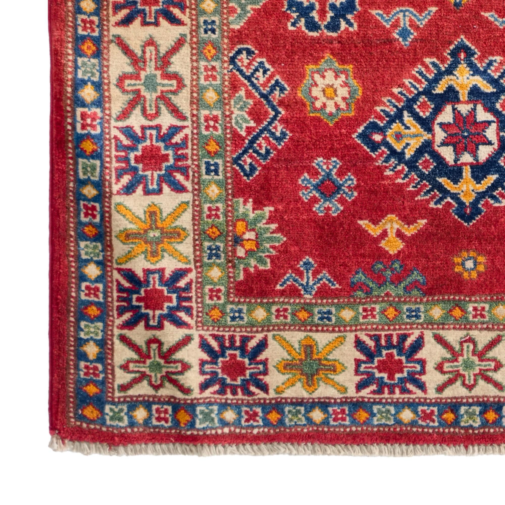 3' 3 x 5' Hand Knotted Kazak Rug