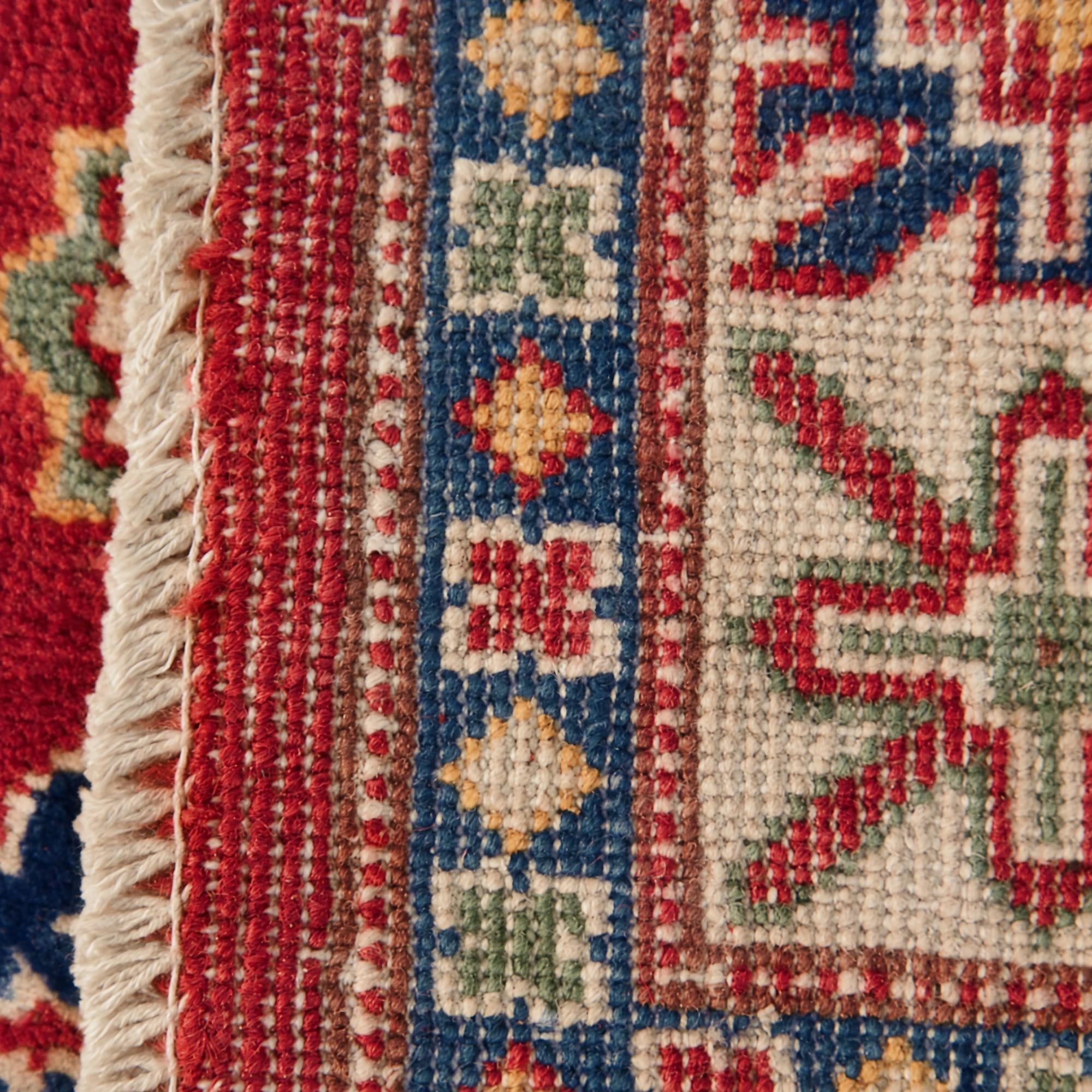 100cm x 155cm anudado a mano Kazak Alfombra