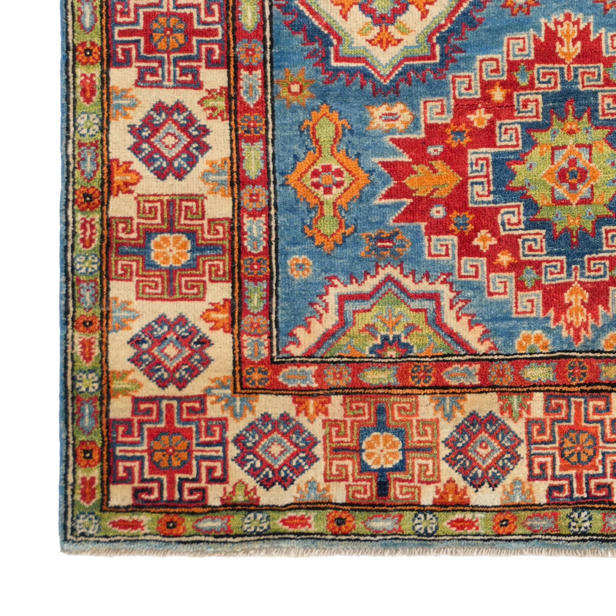 4' 1 x 5' 11 Hand Knotted Kazak Rug