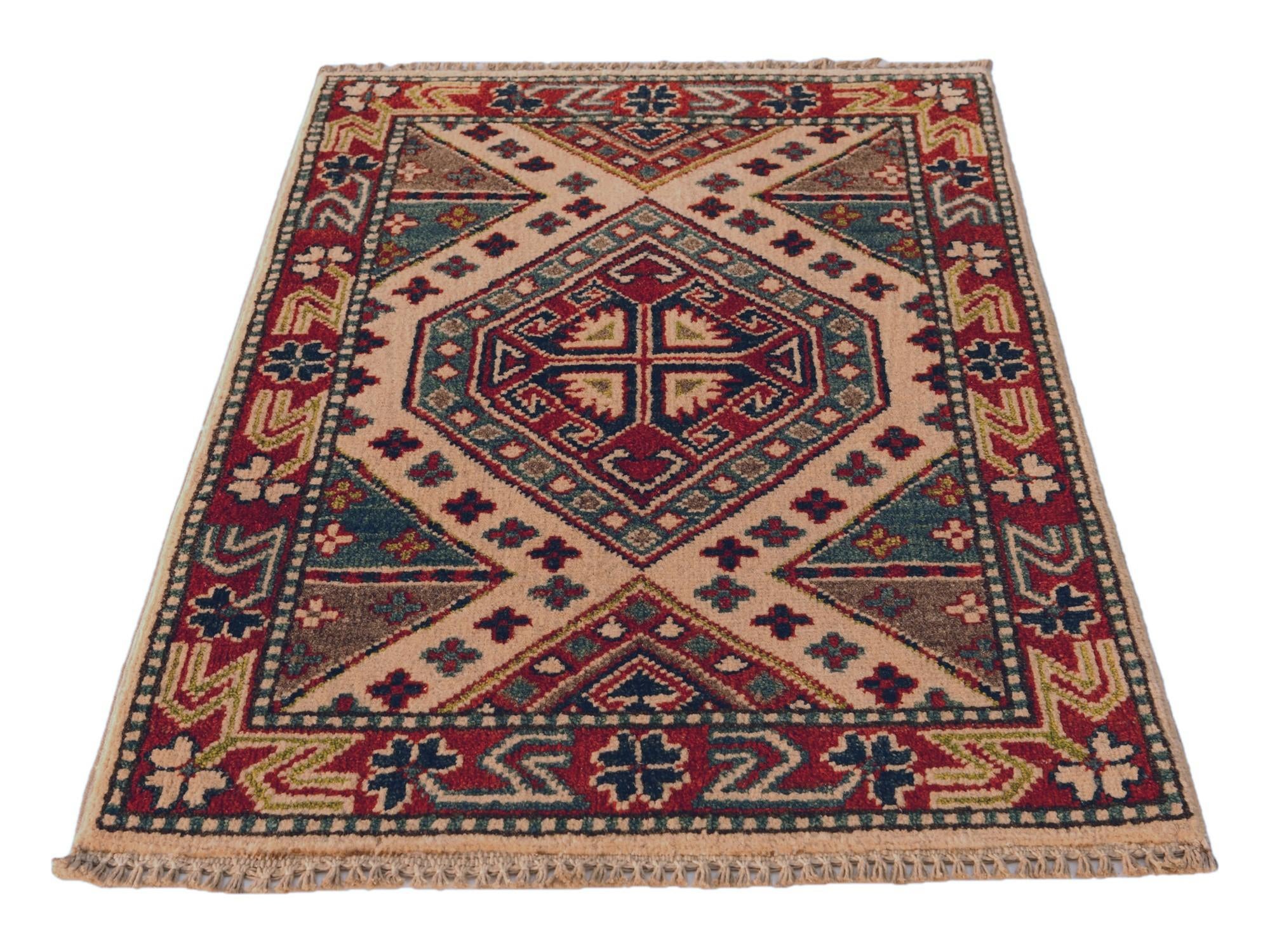 60cm x 90cm Hand Knotted Kazak Rug
