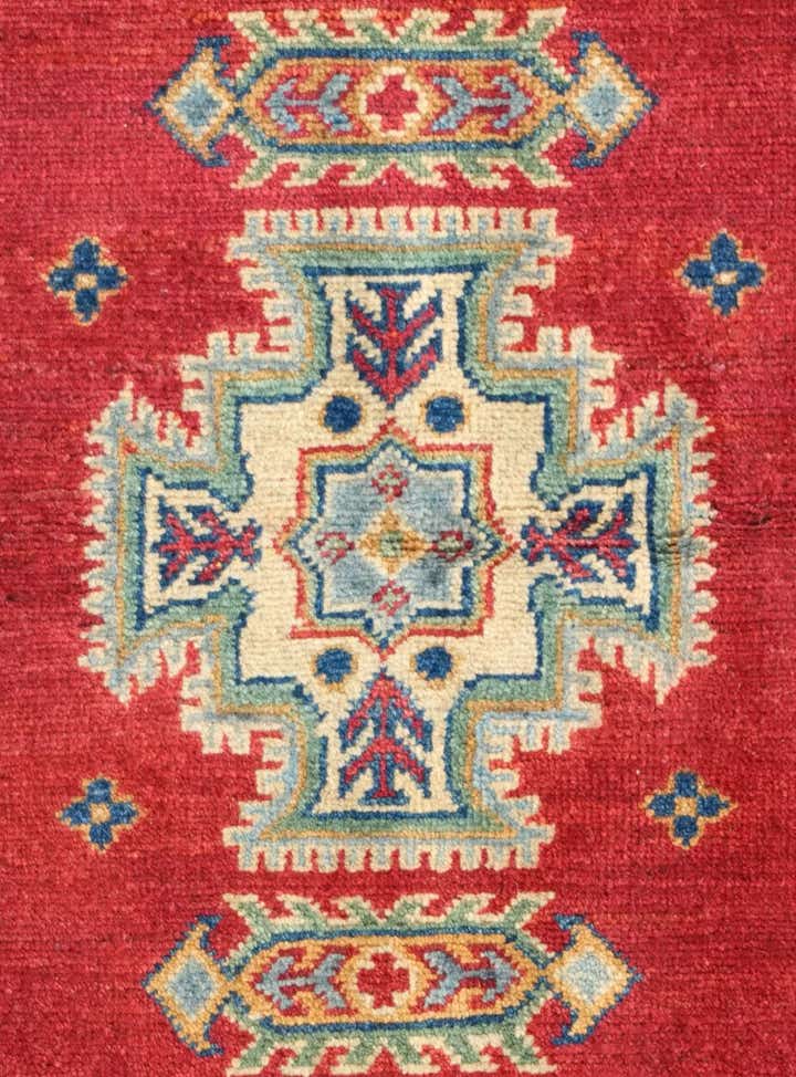 3' 5 x 4' 11 Hand Knotted Kazak Rug