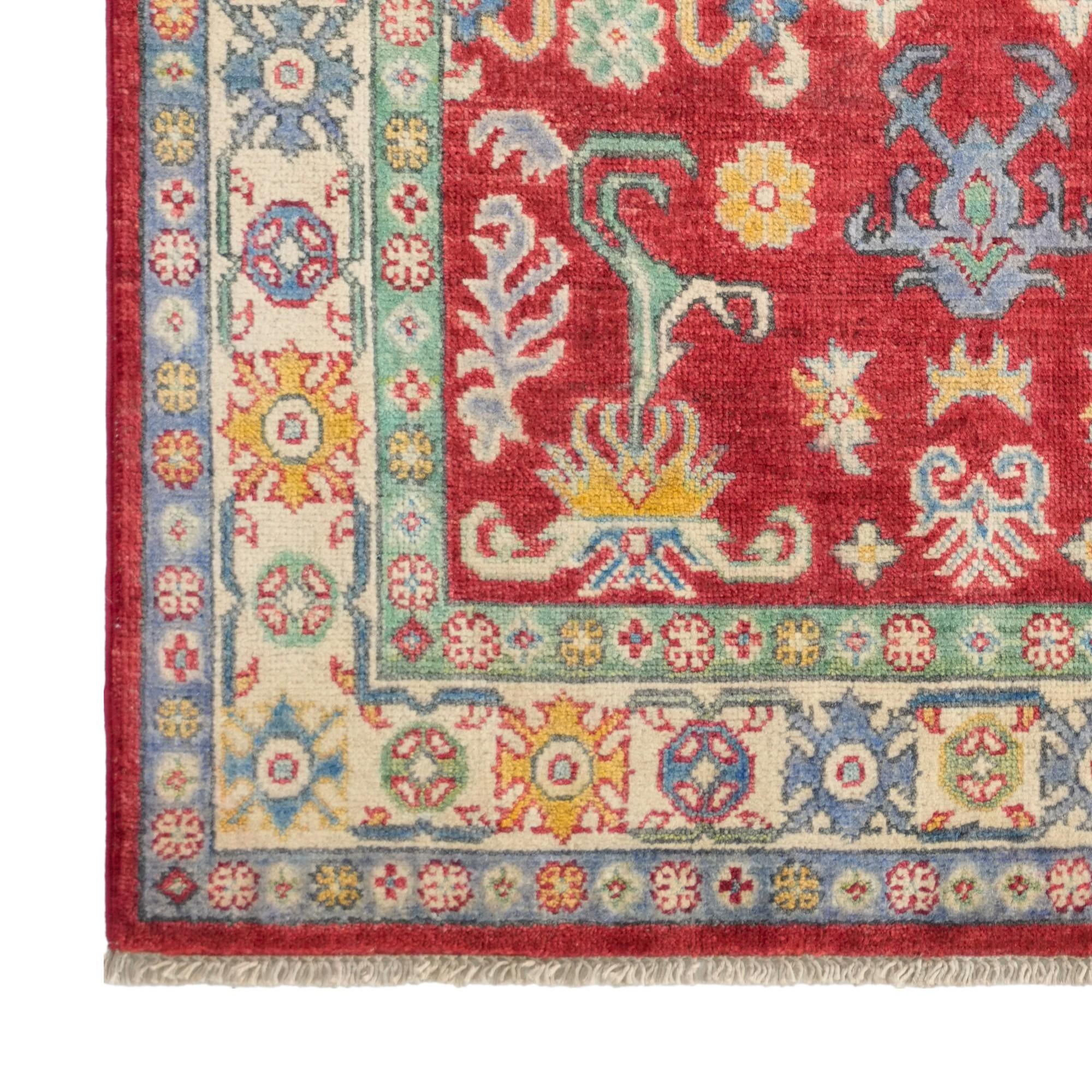 3' 3 x 5' 1 Hand Knotted Kazak Rug