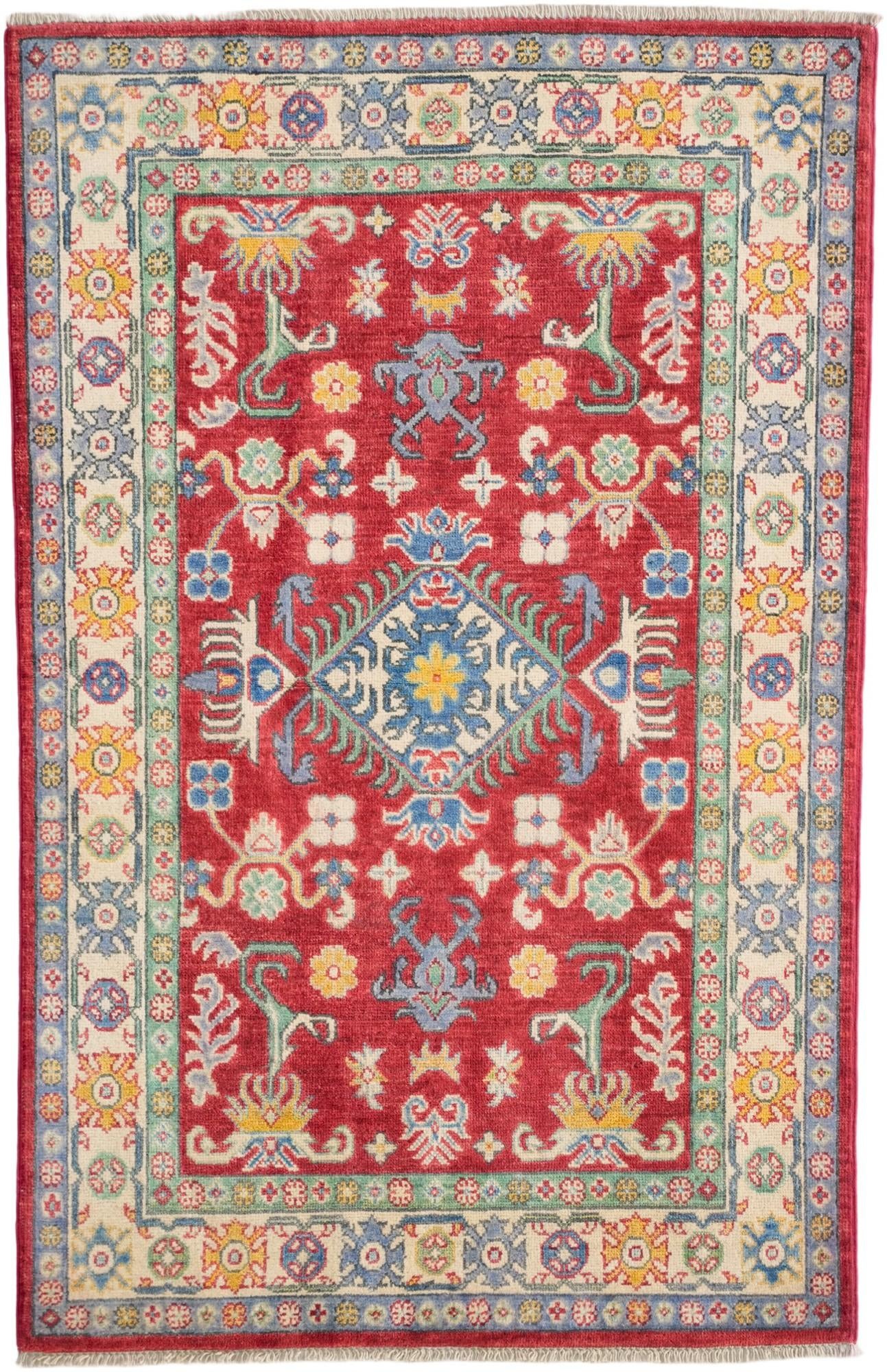 3' 3 x 5' 1 Hand Knotted Kazak Rug