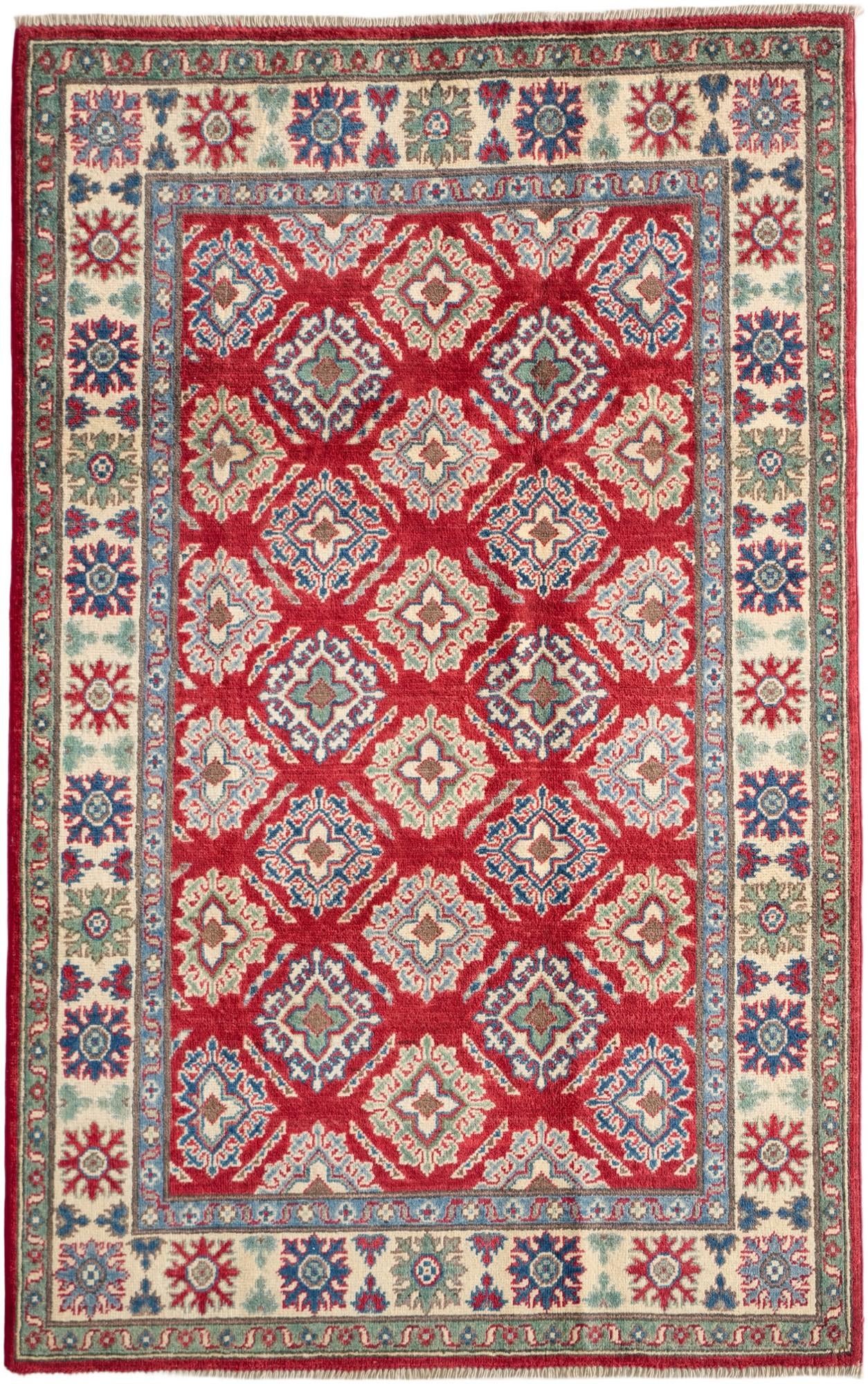 Detail image 2 of 10: 3' 10 x 6' 2 Hand Knotted Kazak Rug