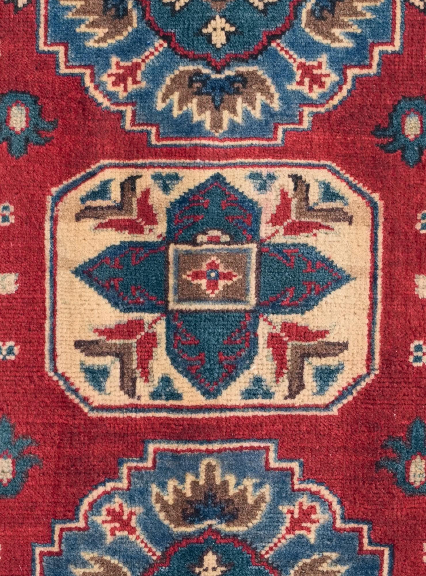 2' 9 x 4' Hand Knotted Kazak Rug