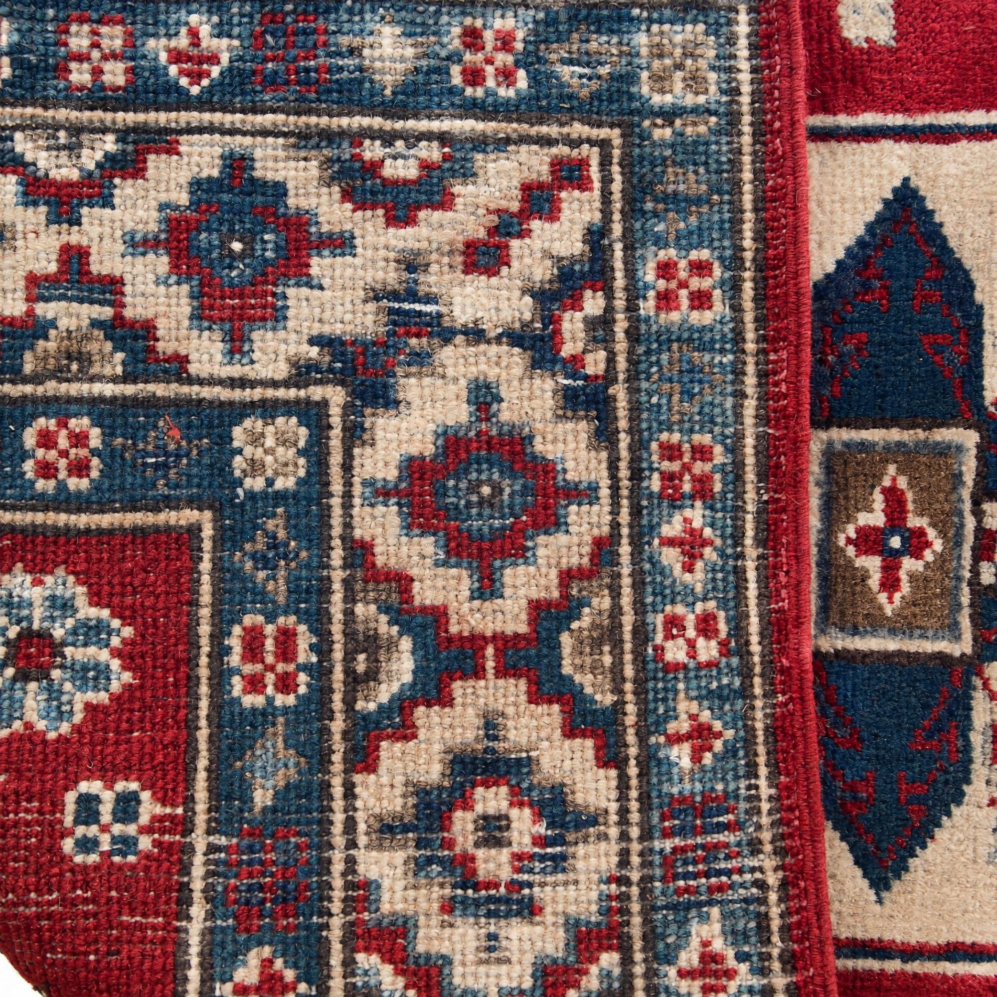 2' 9 x 4' Hand Knotted Kazak Rug