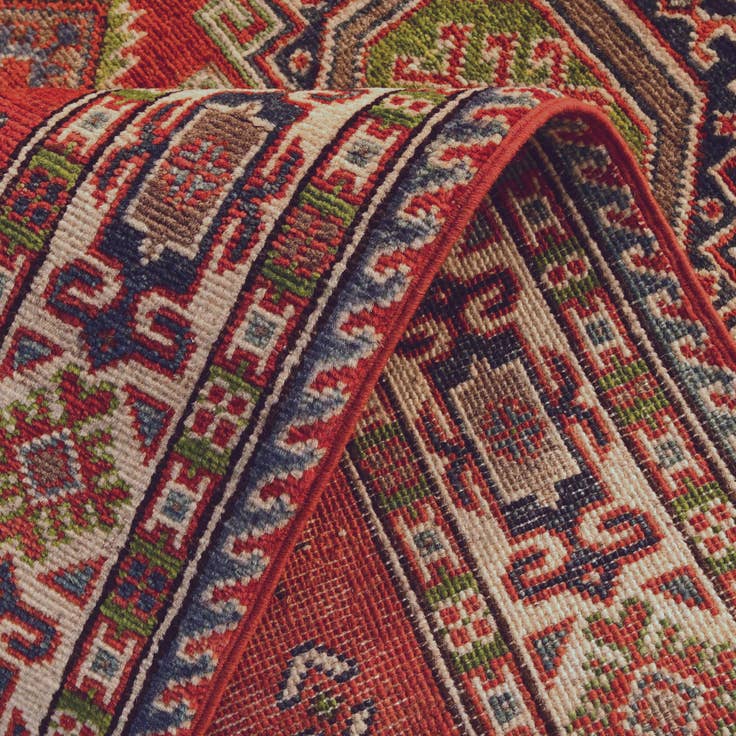 Detail image of 3' 1 x 4' 11 Hand Knotted Kazak Rug