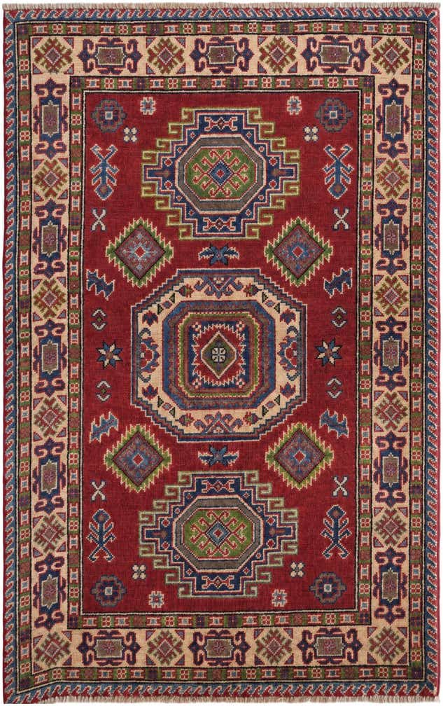 3' 1 x 4' 11 Hand Knotted Kazak Rug