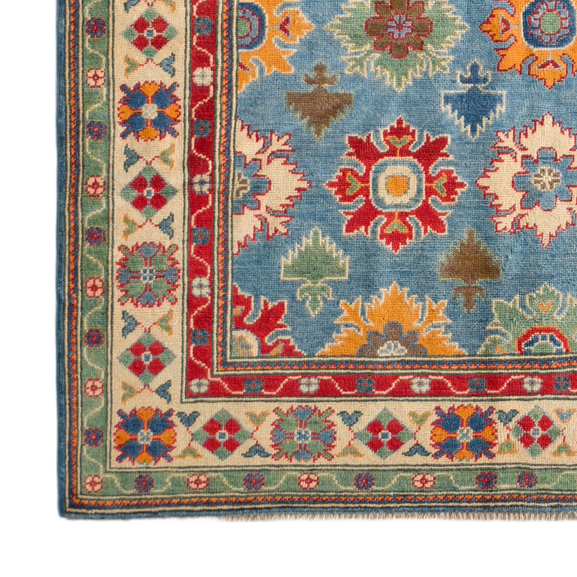 155cm x 215cm Hand Knotted Kazak Rug