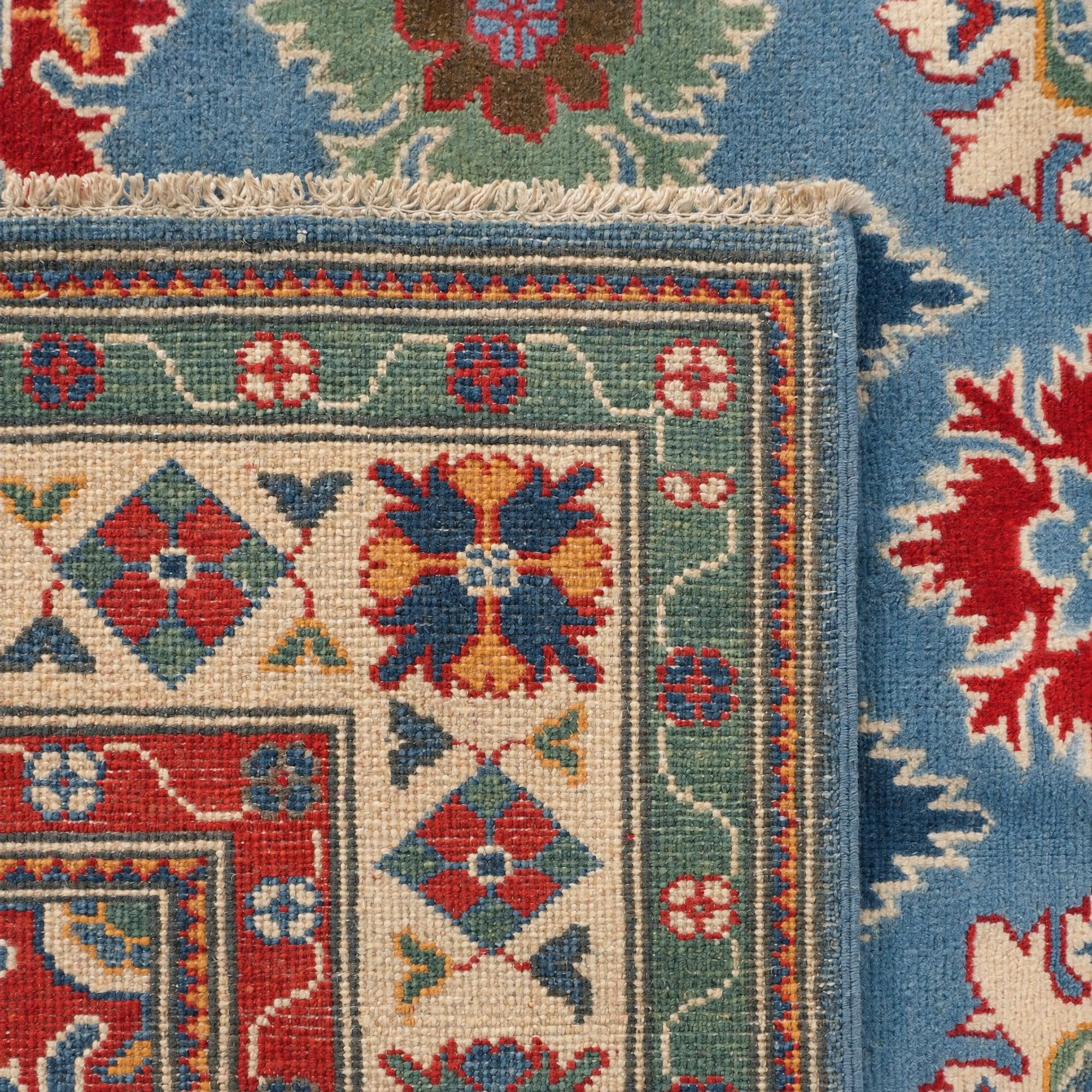 155cm x 215cm Hand Knotted Kazak Rug