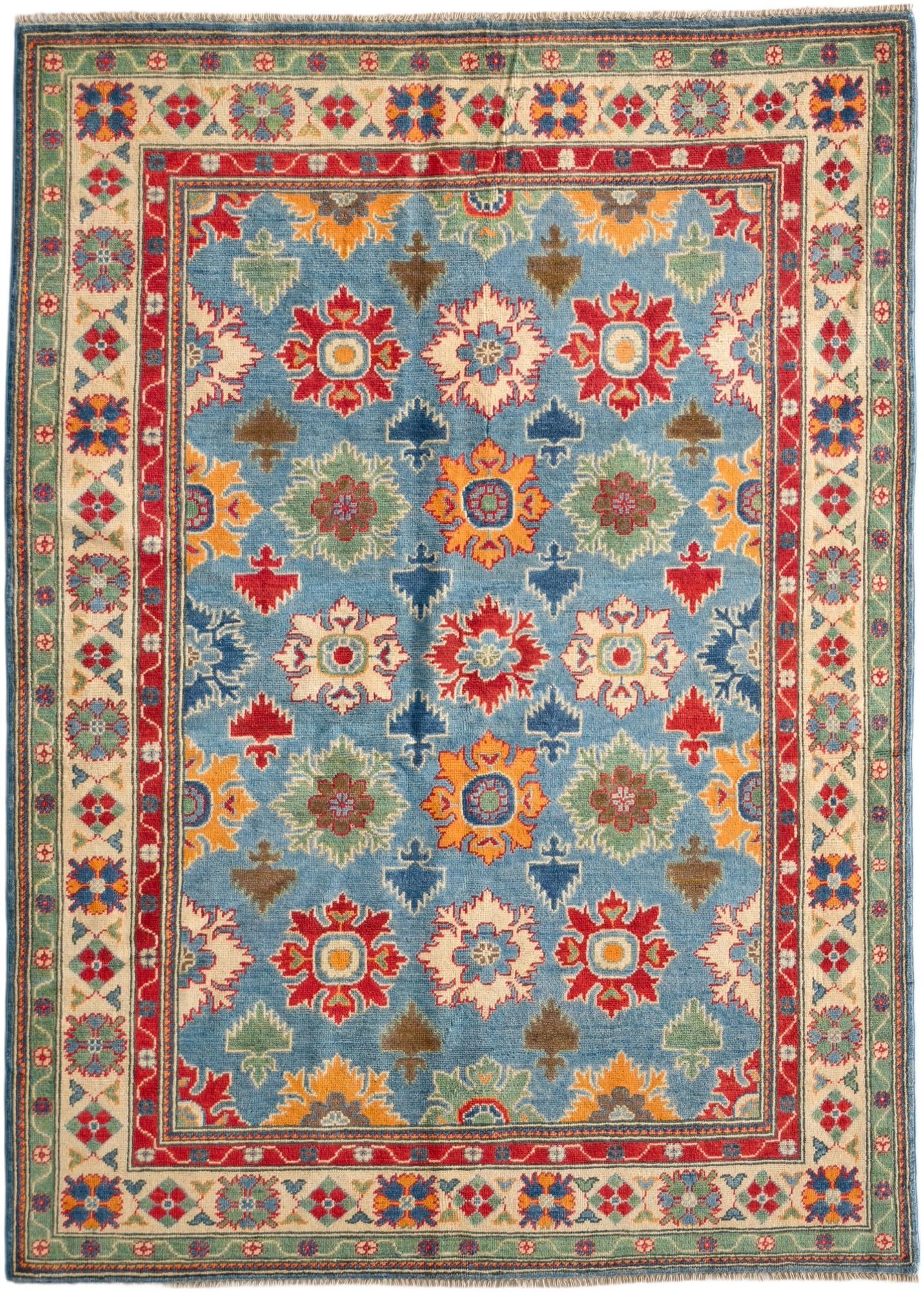 155cm x 215cm Hand Knotted Kazak Rug