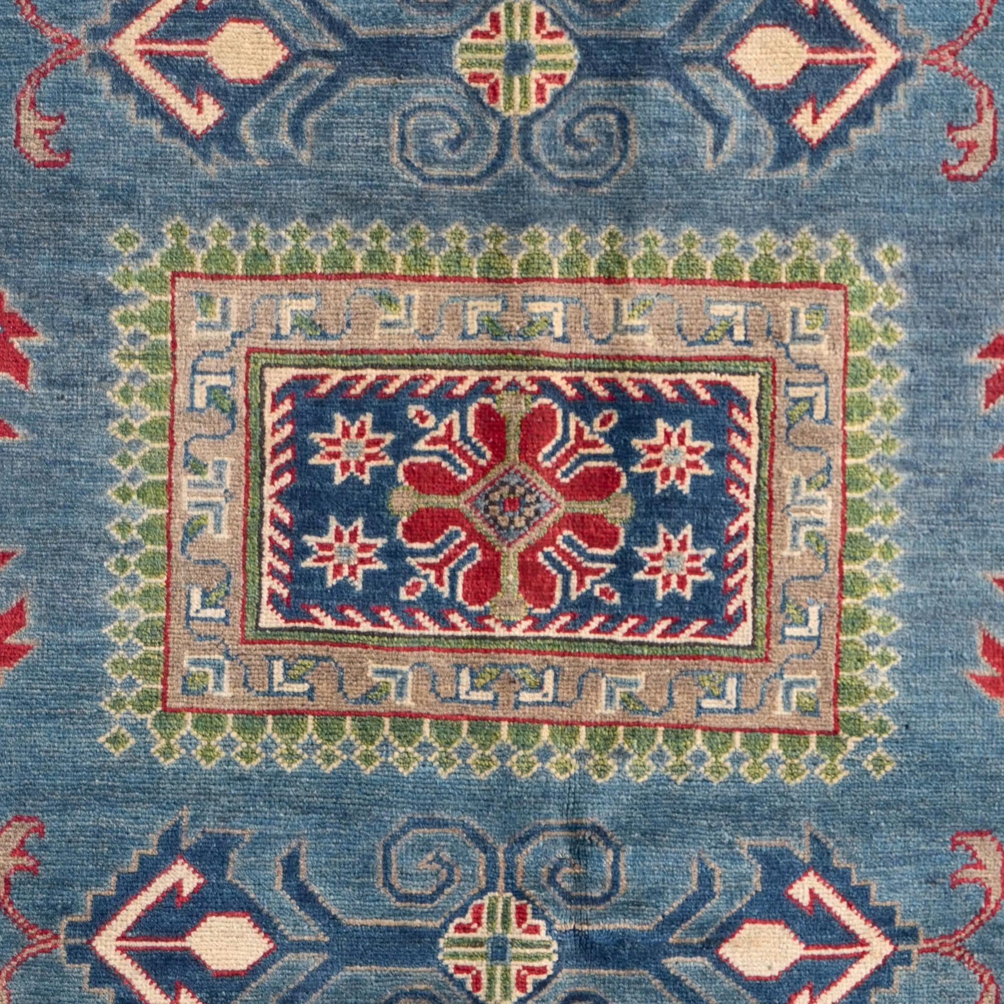 160cm x 215cm Hand Knotted Kazak Rug