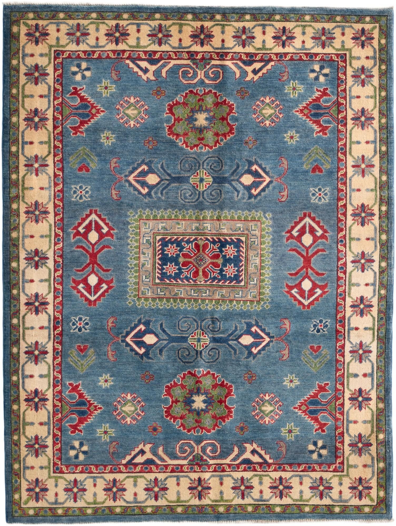 160cm x 215cm Hand Knotted Kazak Rug