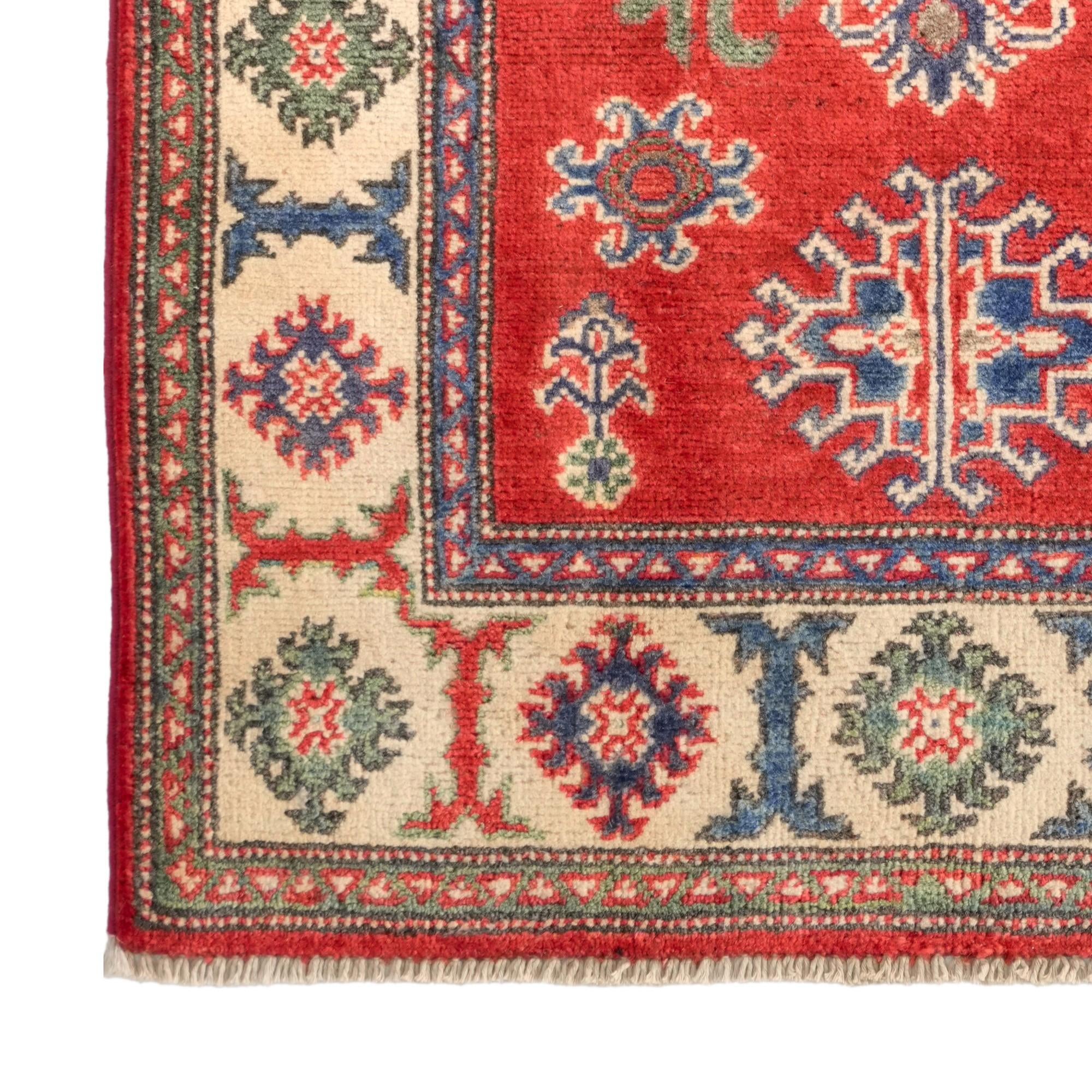 80cm x 120cm Handgeknüpft Kazak Teppich