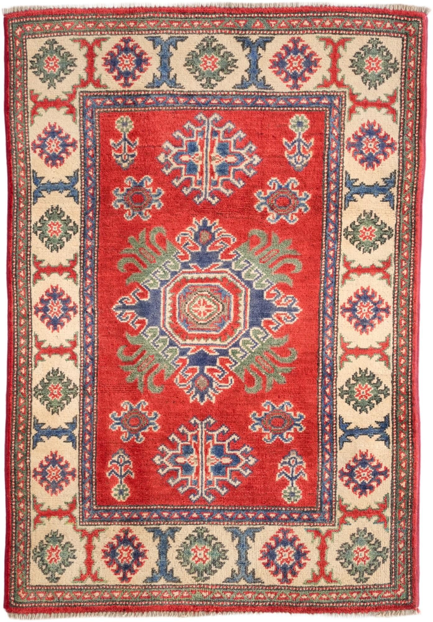 2' 8 x 3' 10 Hand Knotted Kazak Rug