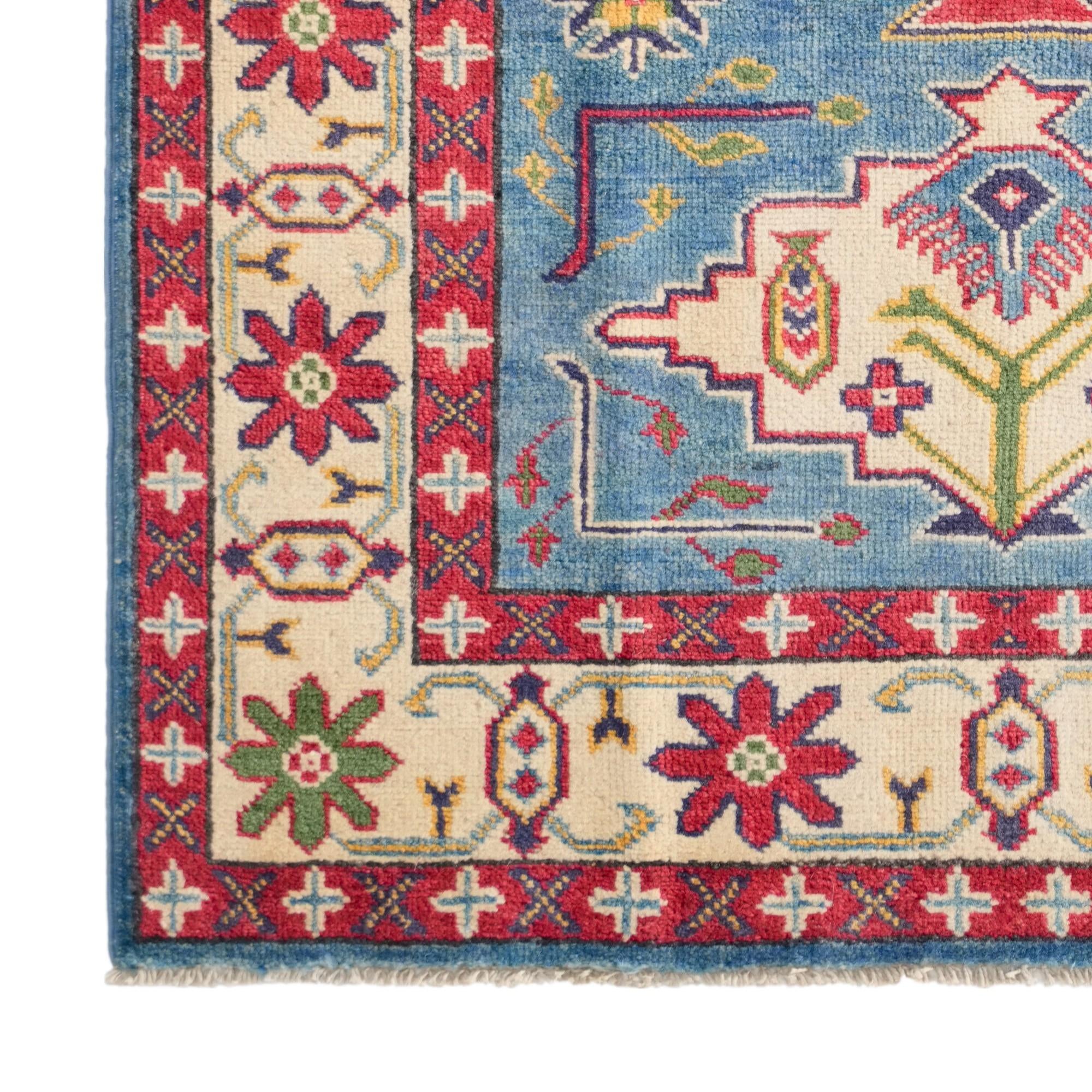 3' 4 x 5' 1 Hand Knotted Kazak Rug