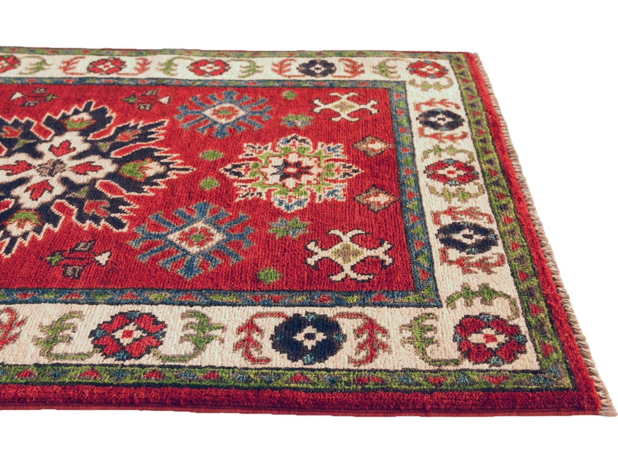 80cm x 125cm Hand Knotted Kazak Rug