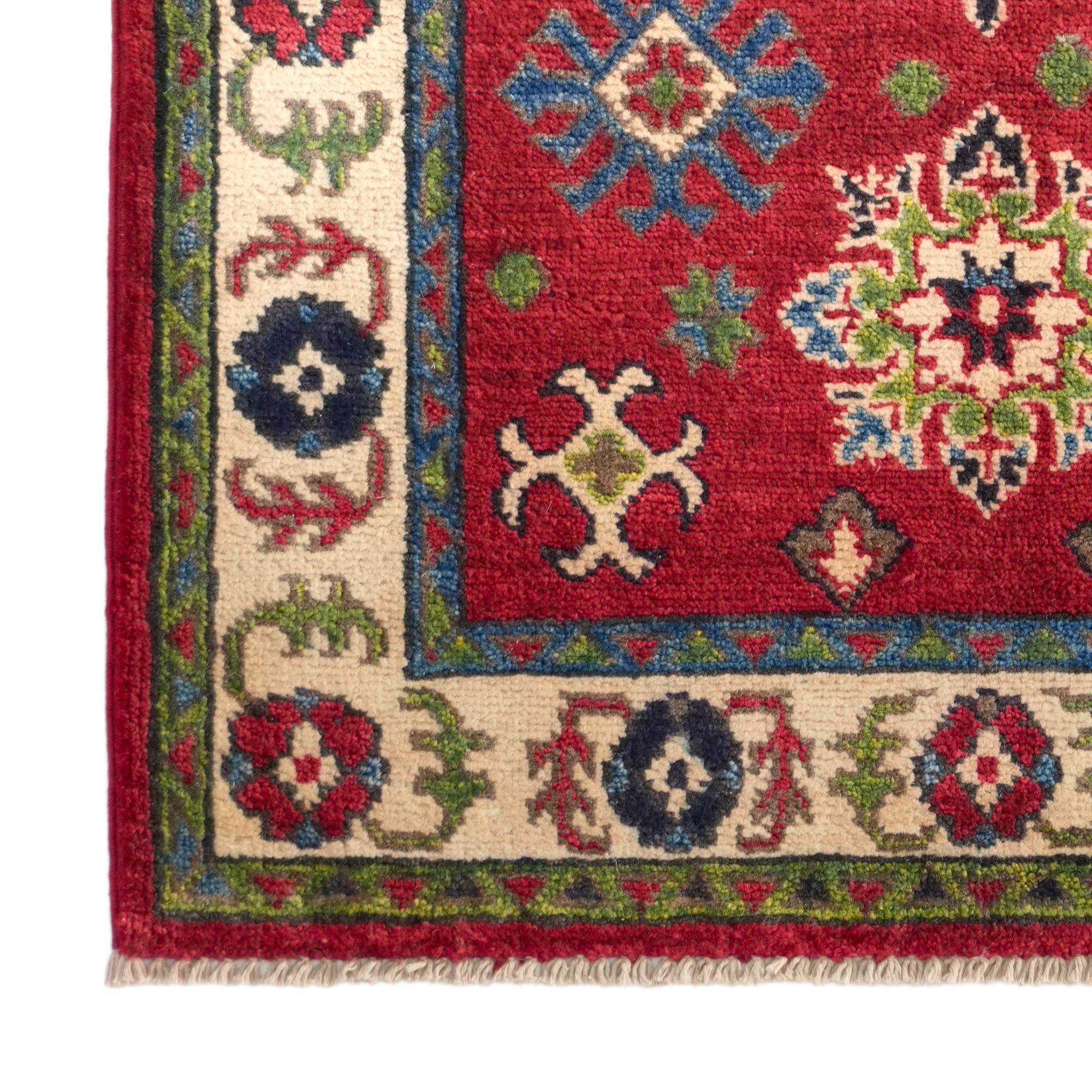 80cm x 125cm Handgeknüpft Kazak Teppich