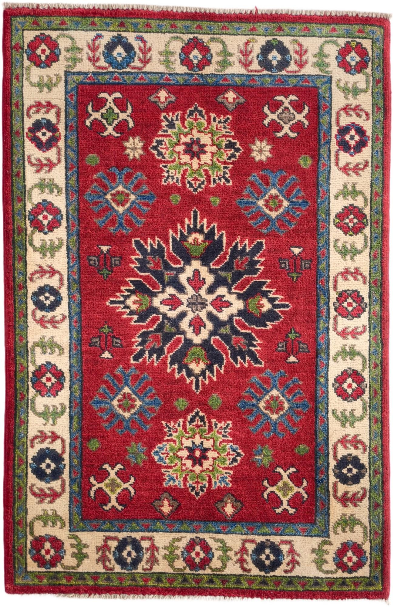 2' 8 x 4' 1 Hand Knotted Kazak Rug