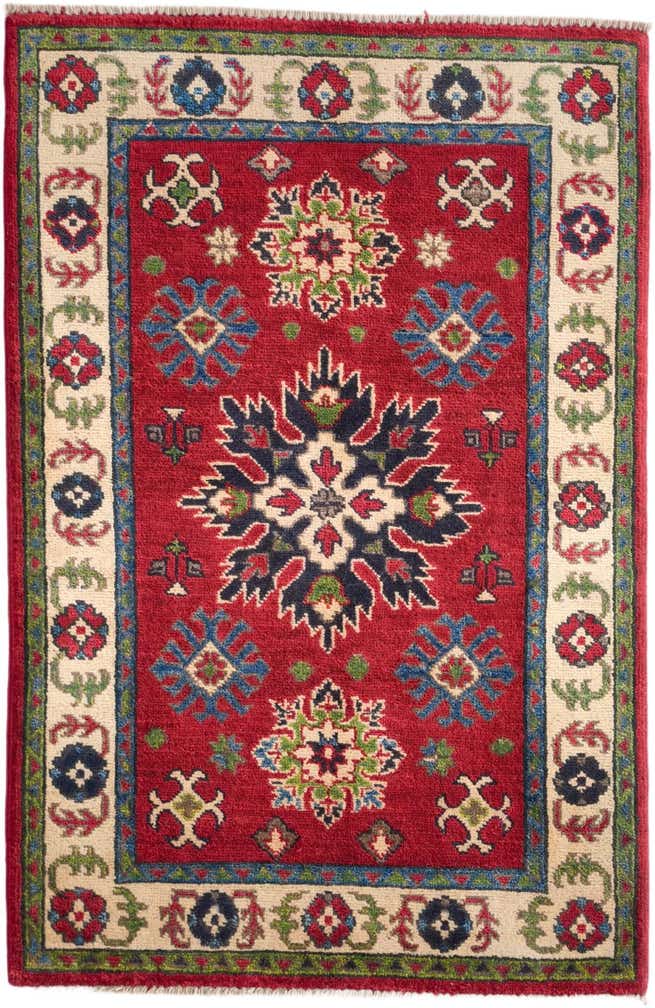 2' 8 x 4' 1 Hand Knotted Kazak Rug