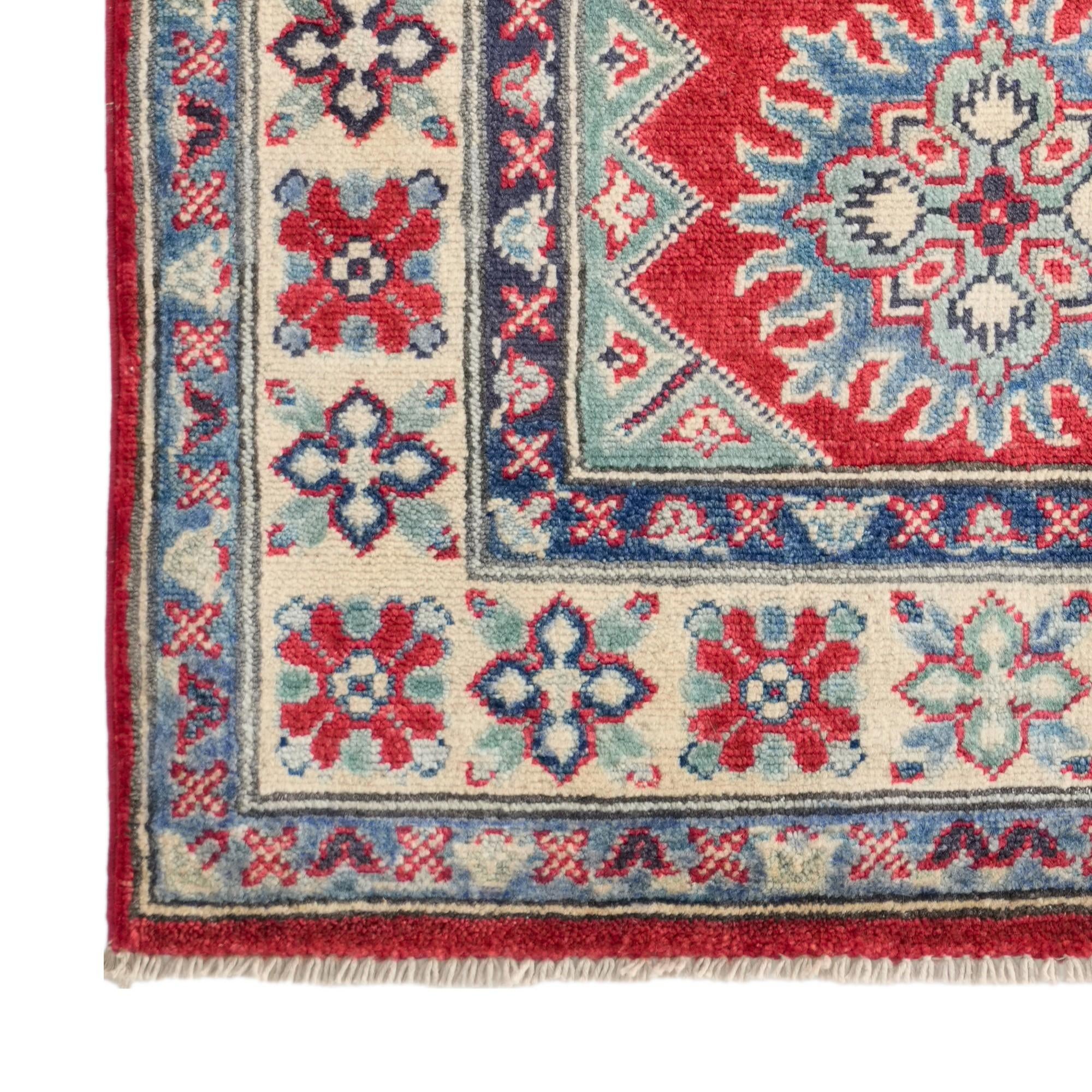2' 7 x 4' 1 Hand Knotted Kazak Rug