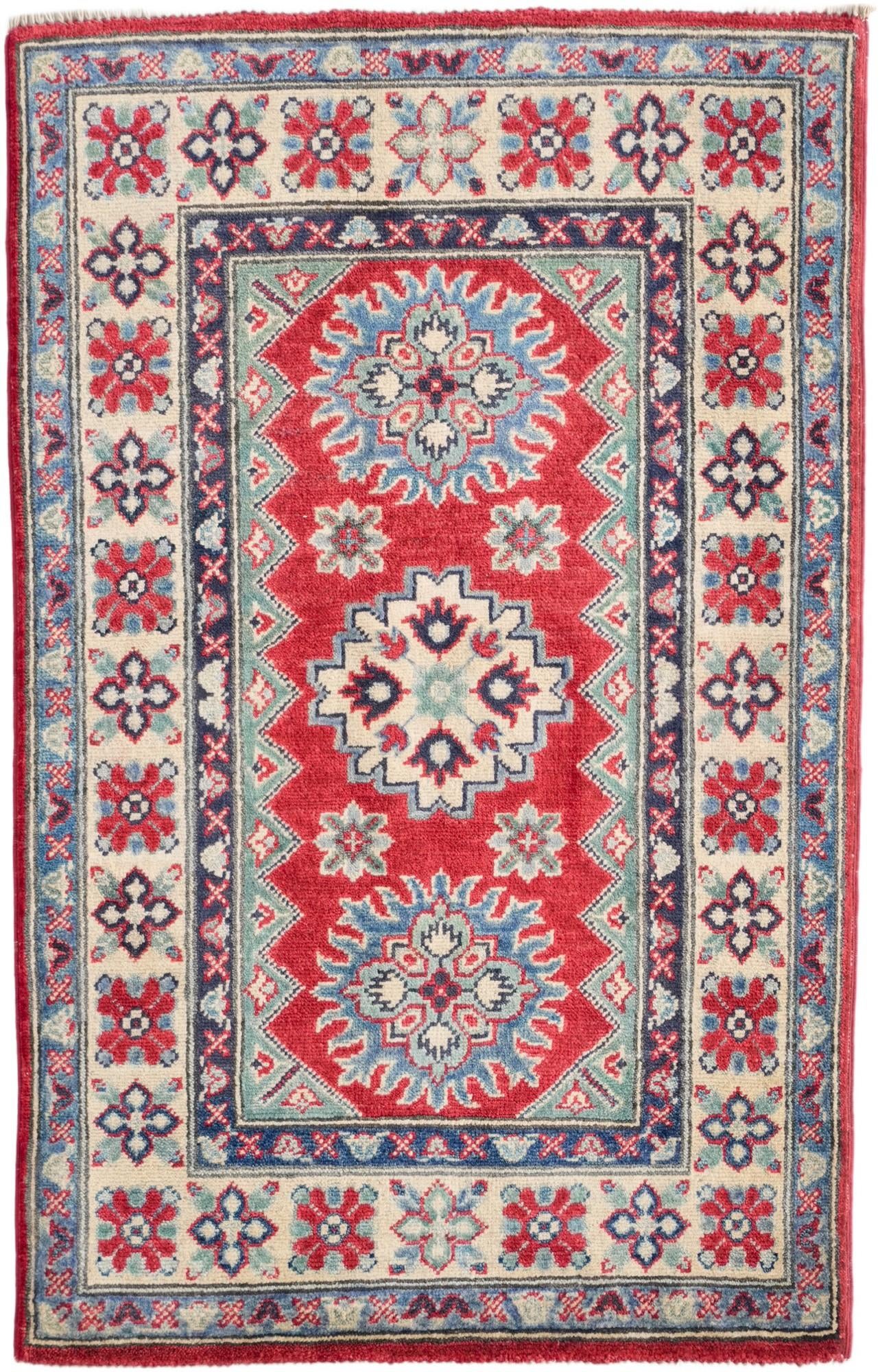 2' 7 x 4' 1 Hand Knotted Kazak Rug