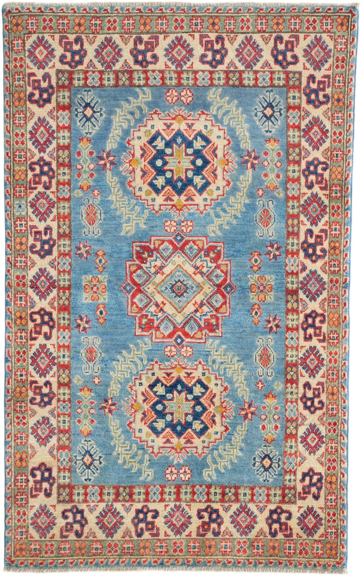 3' 4 x 5' 4 Hand Knotted Kazak Rug