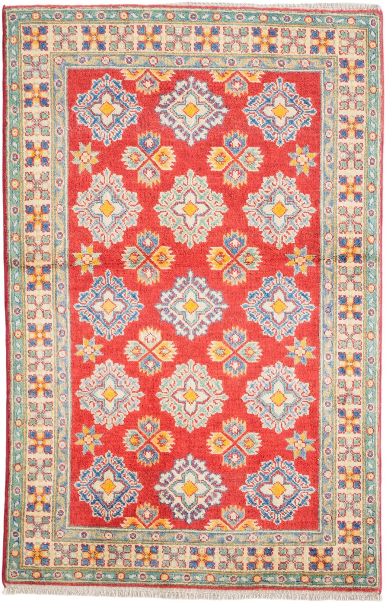 3' 2 x 5' Hand Knotted Kazak Rug