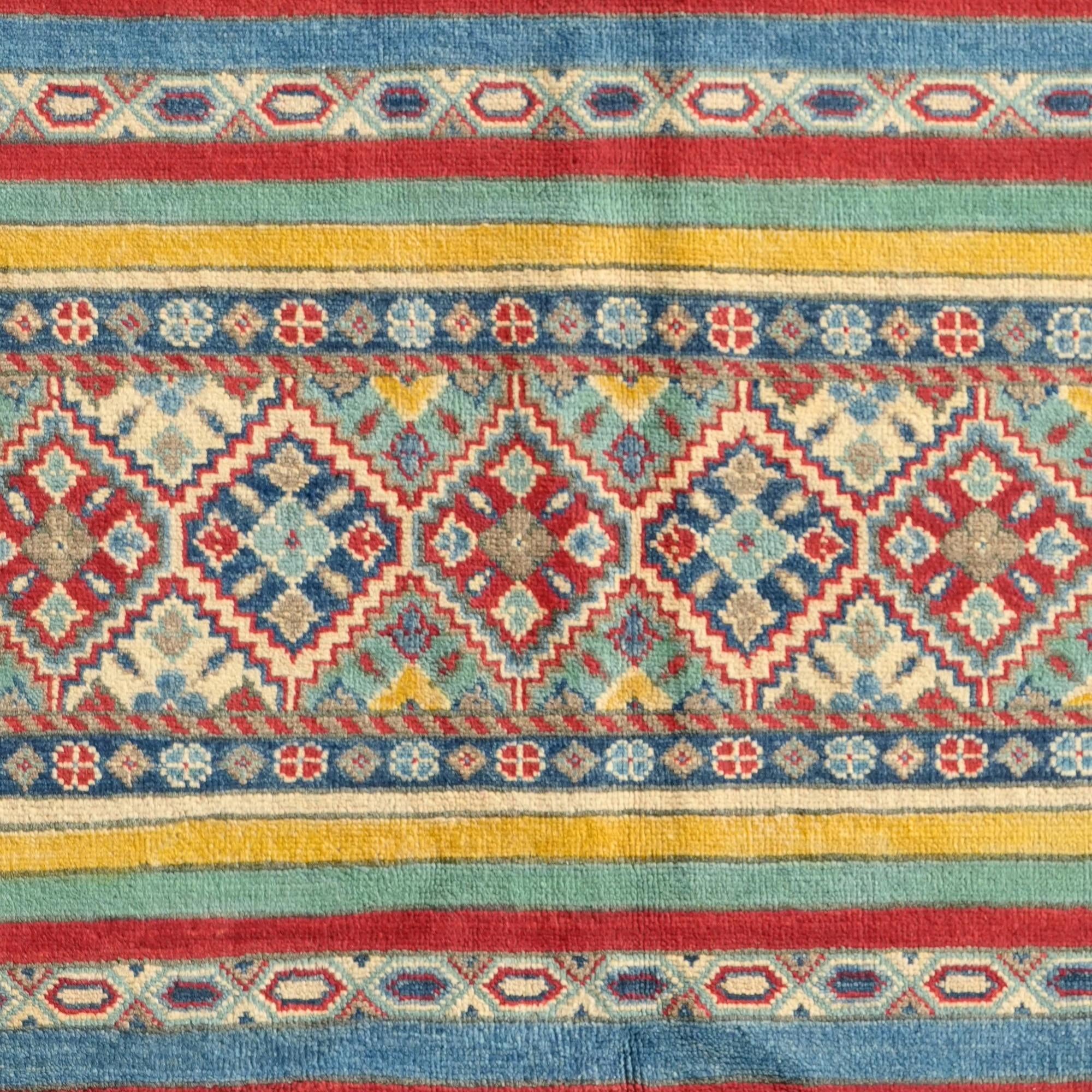 4' 10 x 6' 11 Hand Knotted Kazak Rug