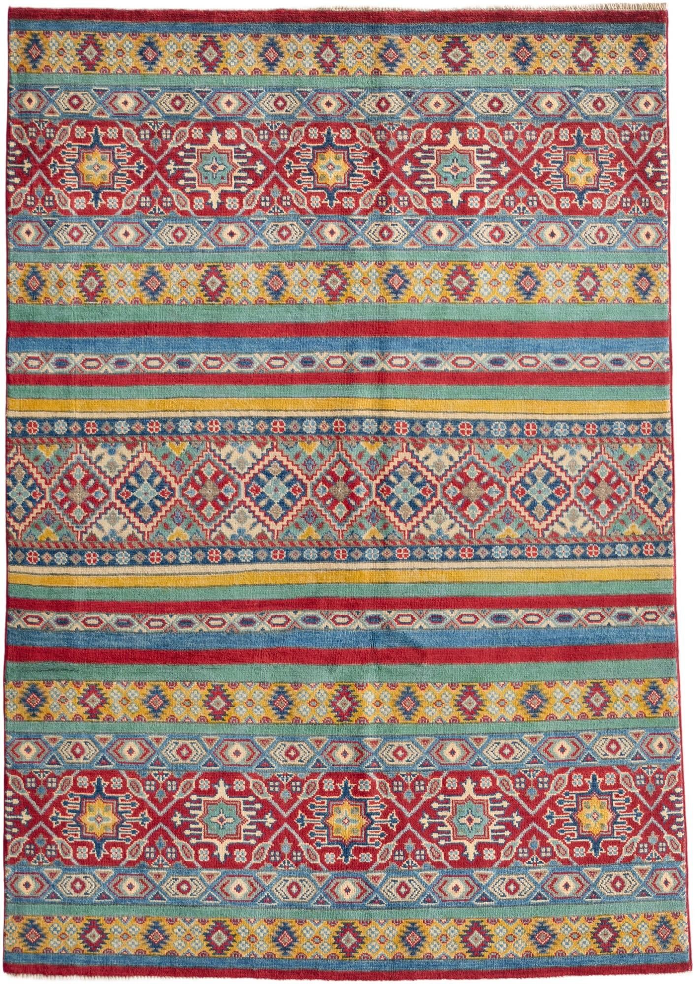 4' 10 x 6' 11 Hand Knotted Kazak Rug
