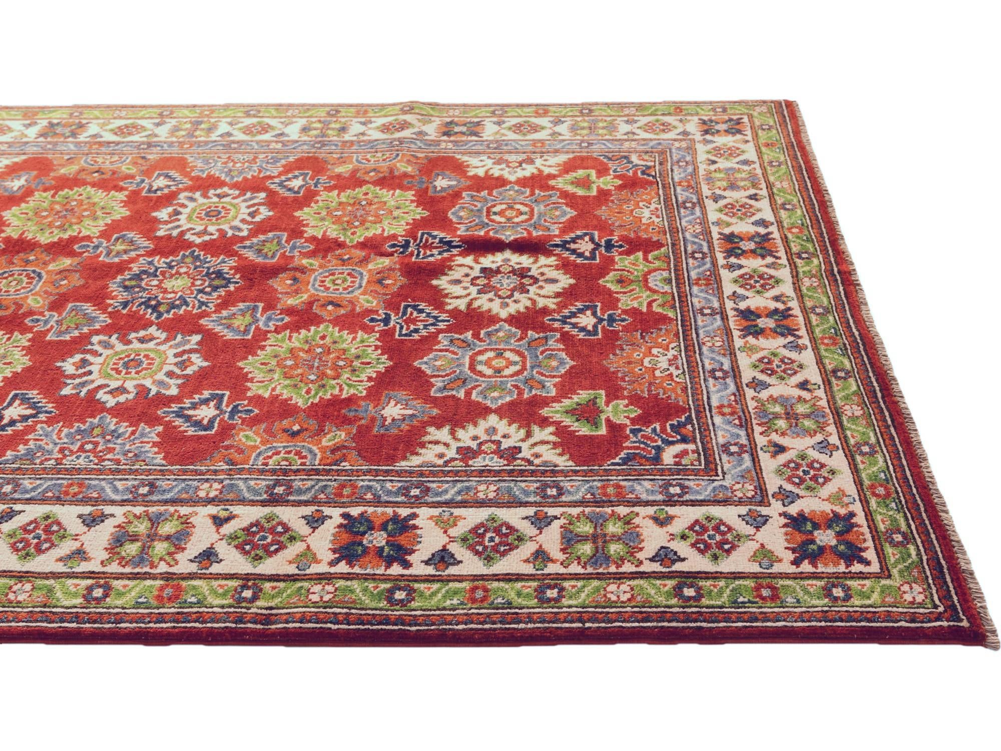 5' x 6' 10 Hand Knotted Kazak Rug